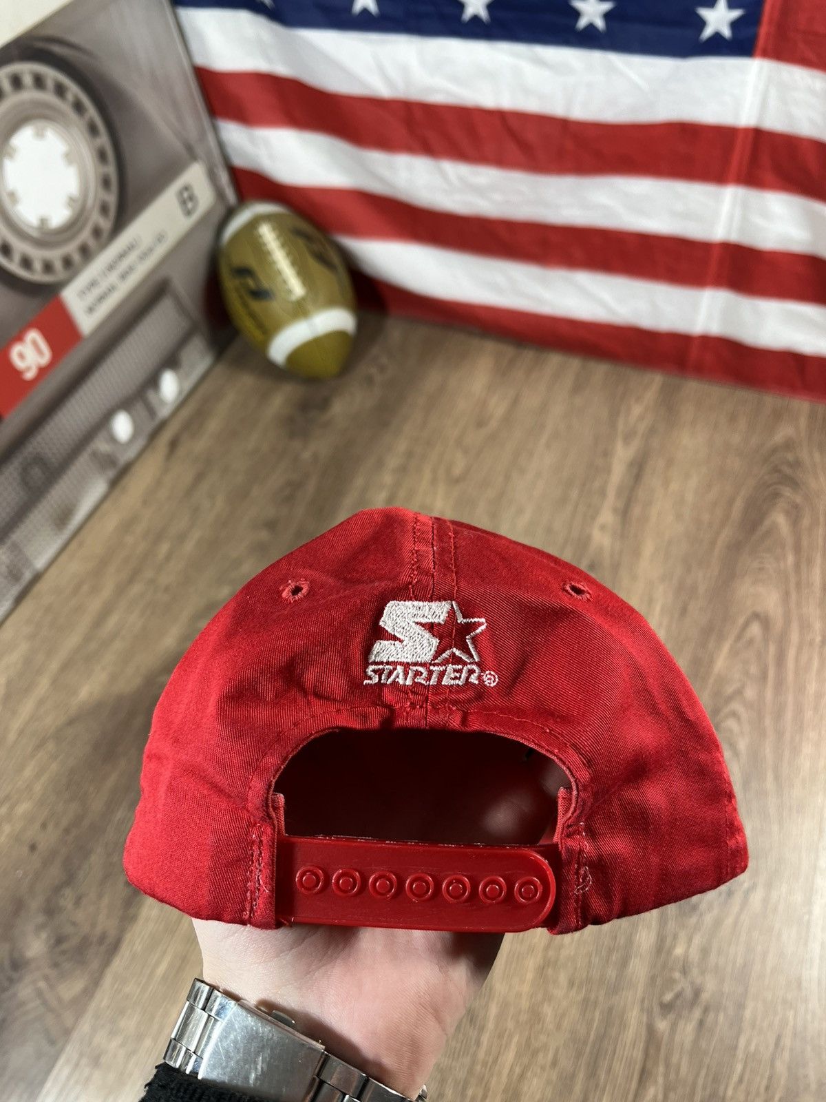 Vintage Vintage Starter Chicago Bulls 90s Hat Cap Size ONE SIZE - 3 Thumbnail