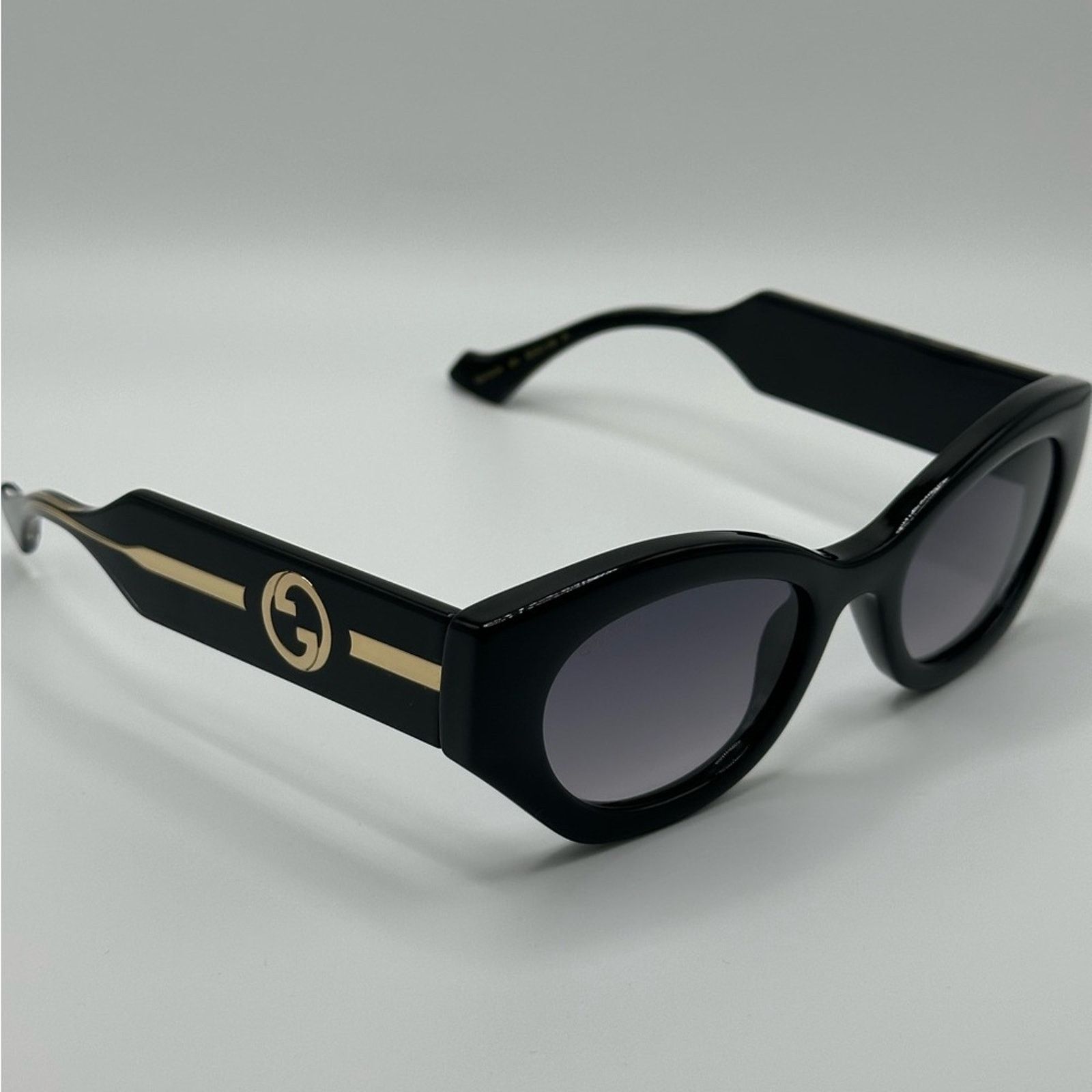 Gucci NEW Gucci Sunglasses GG1553S 001 Black Grey Gradient Women Size ONE SIZE - 4 Thumbnail