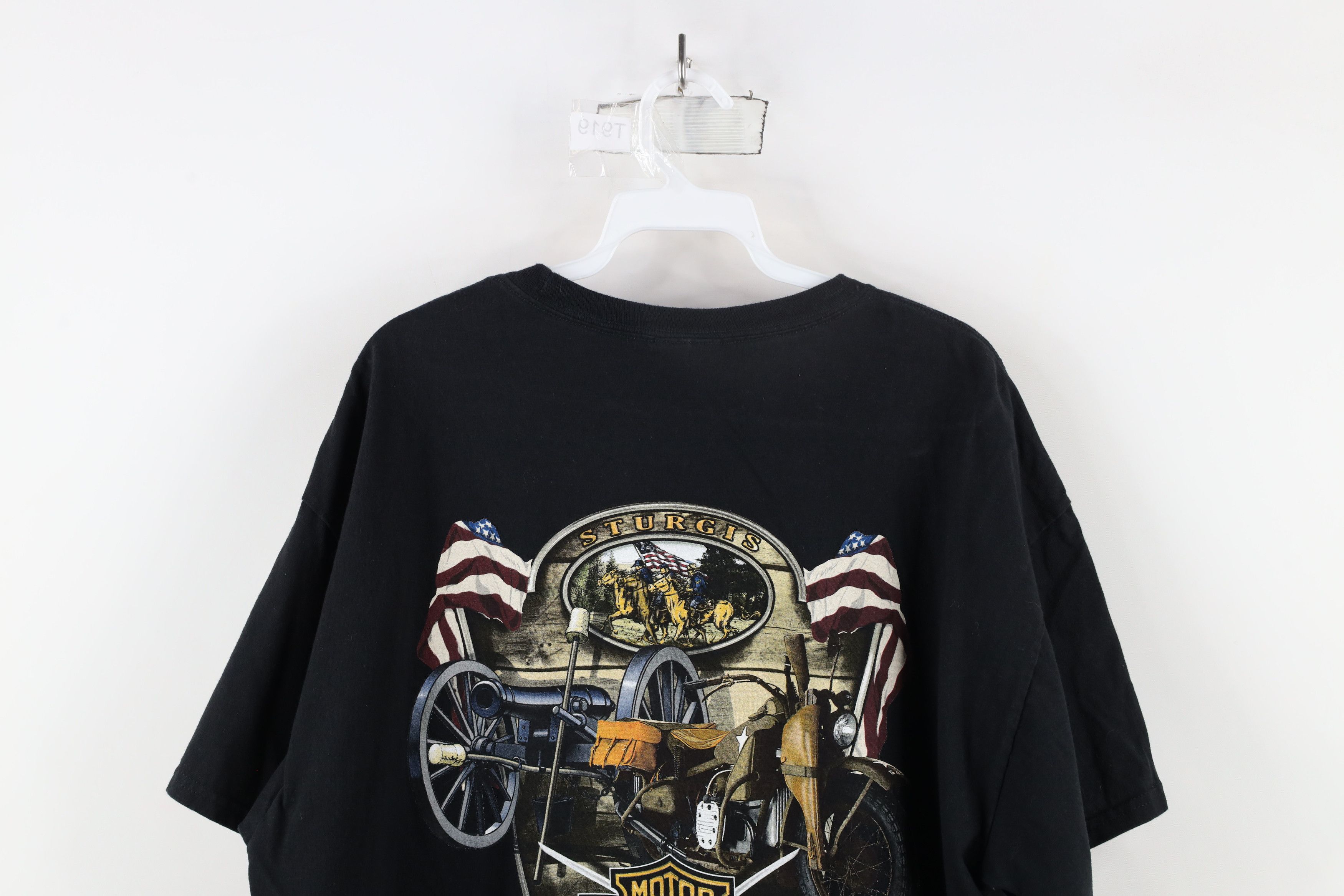 Harley Davidson × Vintage Vintage Y2K Harley Davidson Out Sturgis T-Shirt Black Cotton Size US XL / EU 56 / 4 - 14 Thumbnail