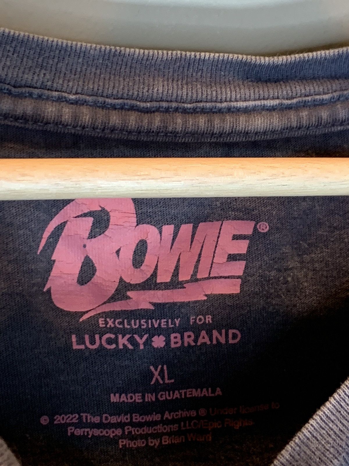 Lucky Brand *RARE* David Bowie x Lucky Brand Studded T-Shirt Exclusive Size XL / US 12-14 / IT 48-50 - 4 Thumbnail