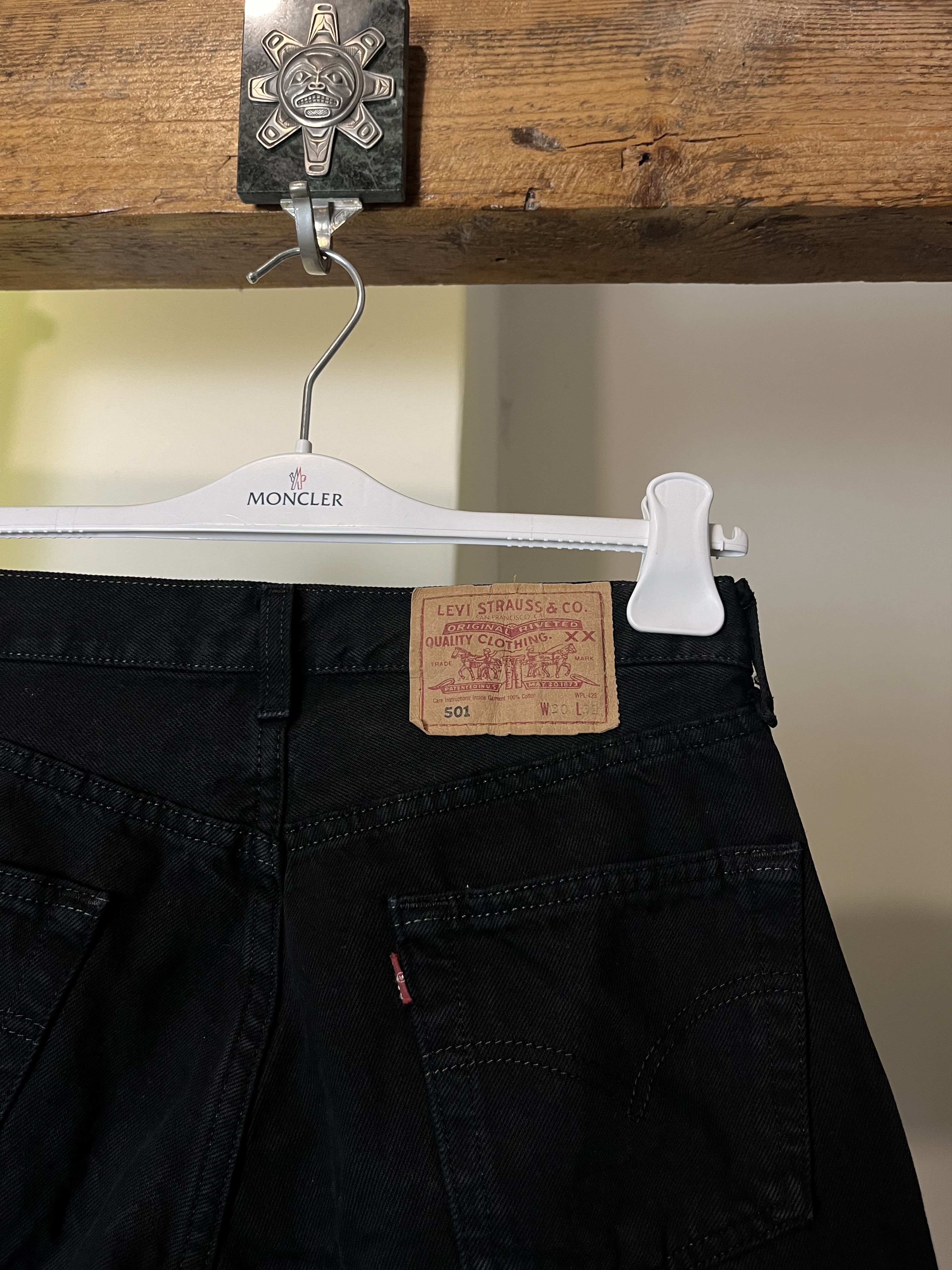 Levi's × Levi's Vintage Clothing Vintage 90s Levi's 501 Black Made in USA Denim Jeans Size 28" / US 6 / IT 42 - 4 Thumbnail