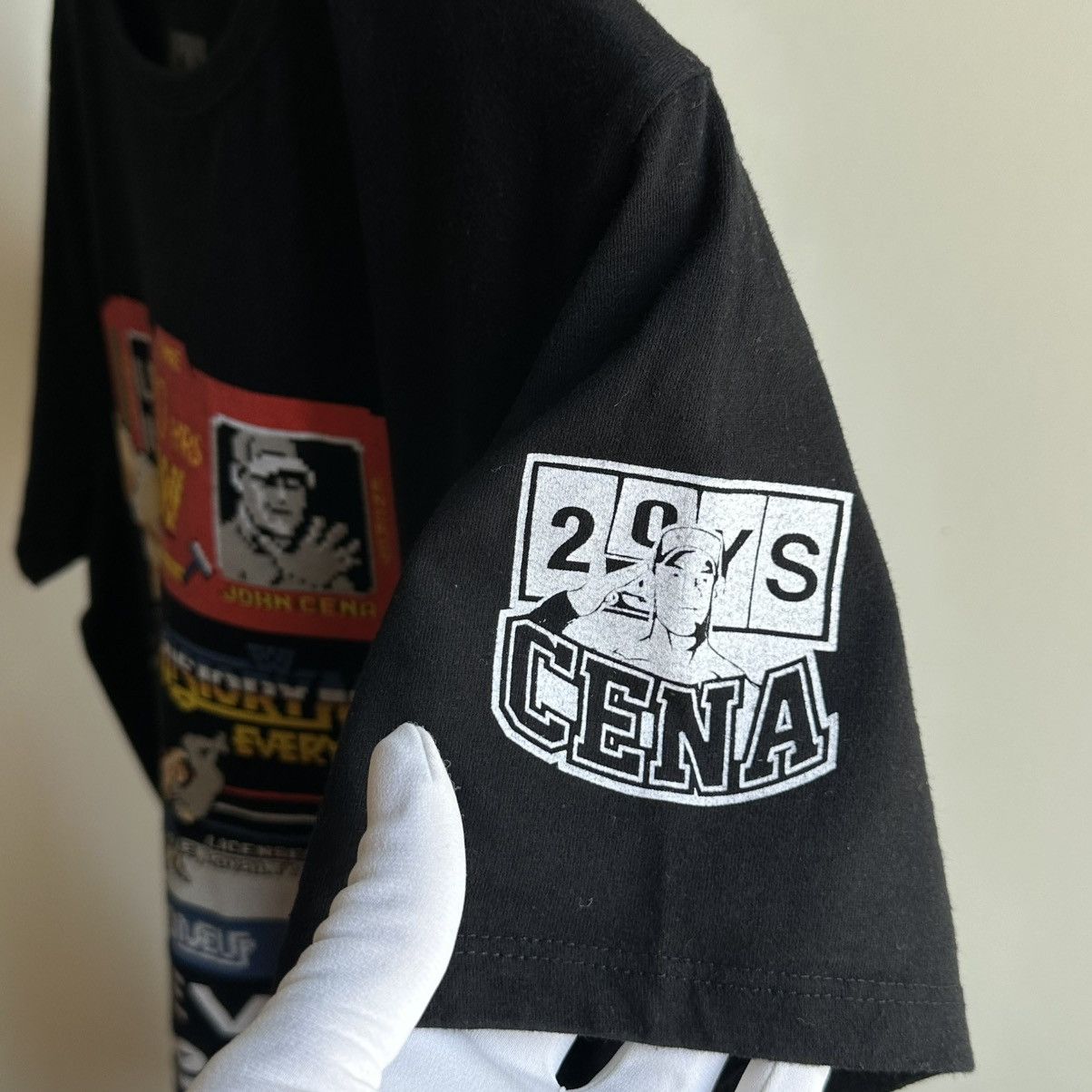 Vintage × WWE × WWF VINTAGE JOHN CENA NEVER GIVE UP 20 YEARS WWE PROMO TEE Size US L / EU 52-54 / 3 - 8 Thumbnail
