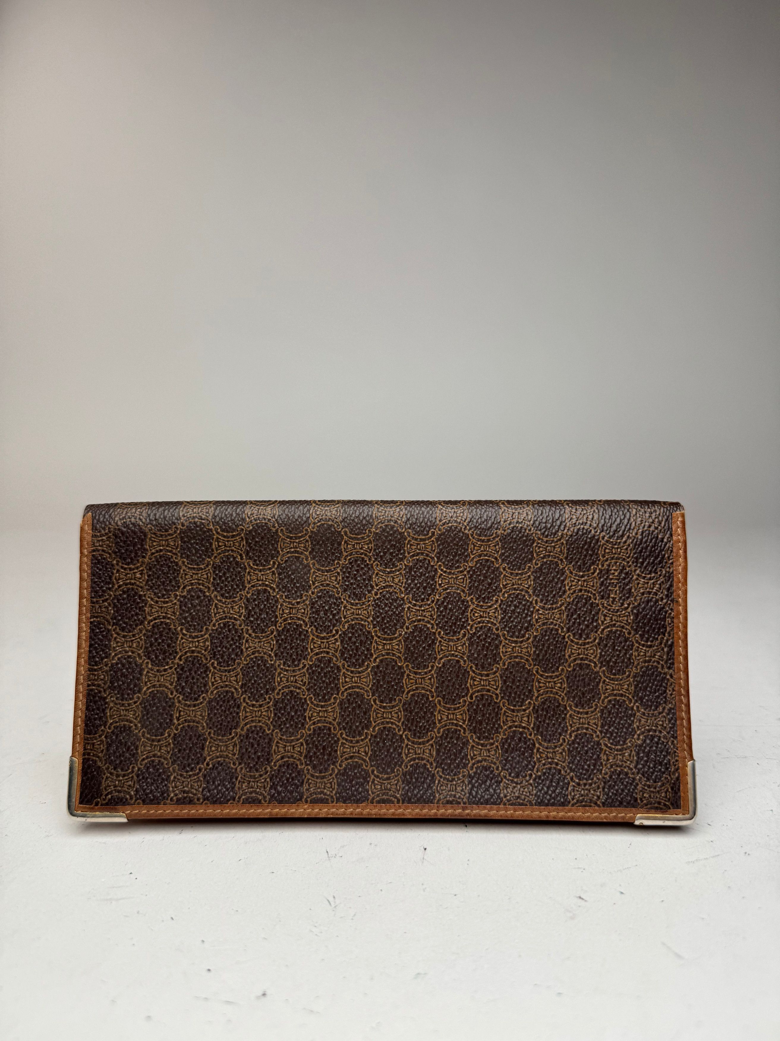 Celine Vintage Paris monogram ID holder / Card holder brown Size ONE SIZE - 1 Thumbnail