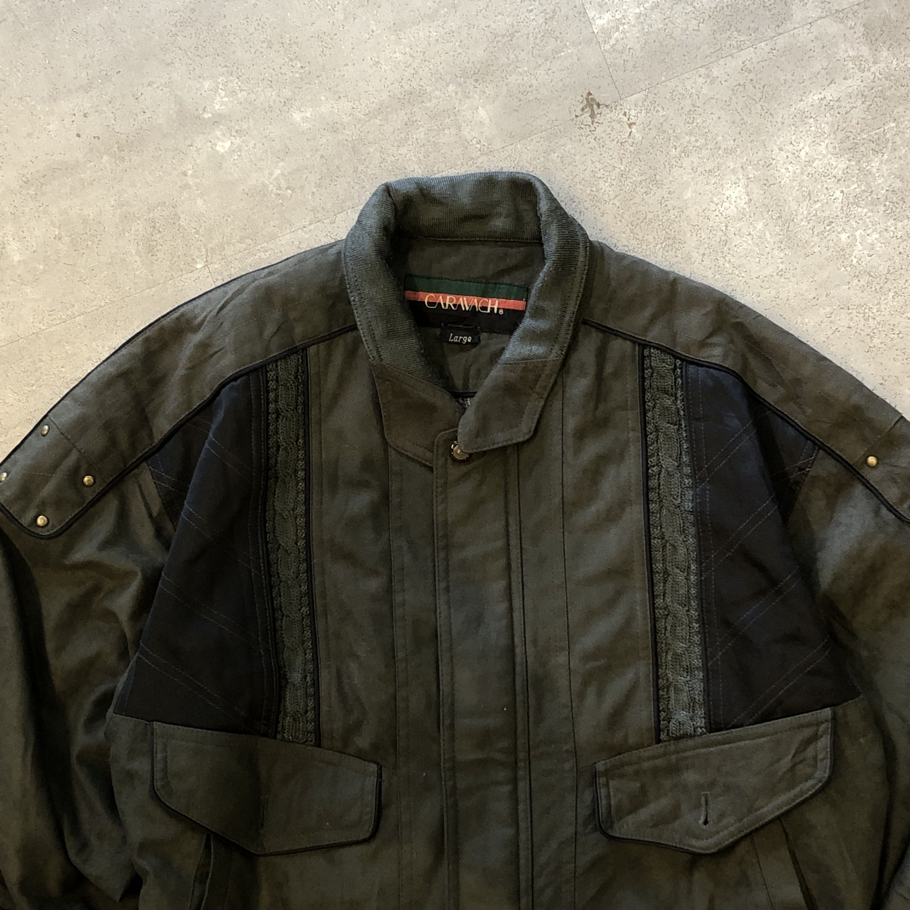 Japanese Brand vintage Caravach flight work jacket Size US L / EU 52-54 / 3 - 1 Thumbnail