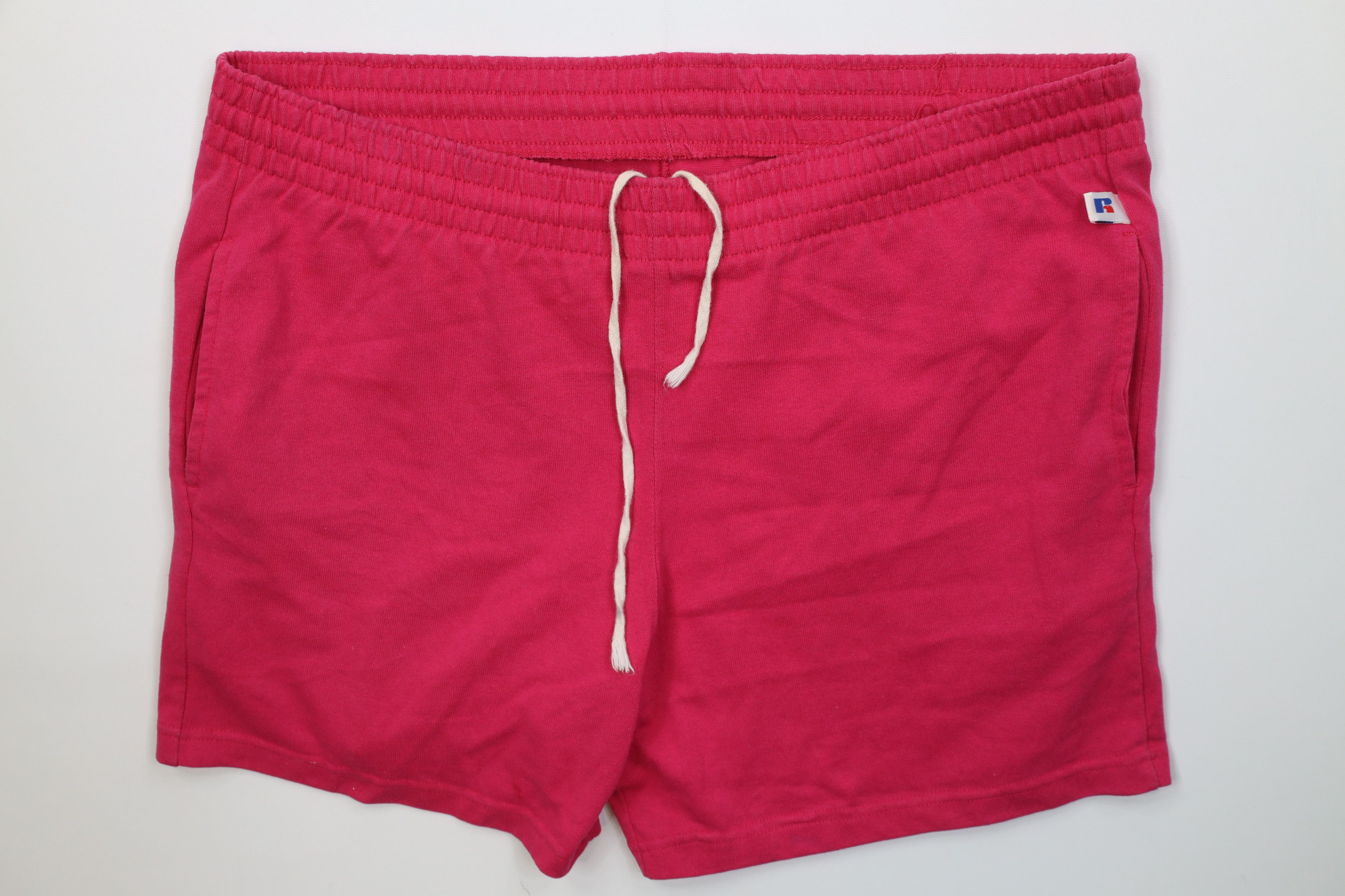 Russell Athletic Vintage 90s Russell Athletic Above Knee Shorts Pink USA Size US 34 / EU 50 - 1 Thumbnail
