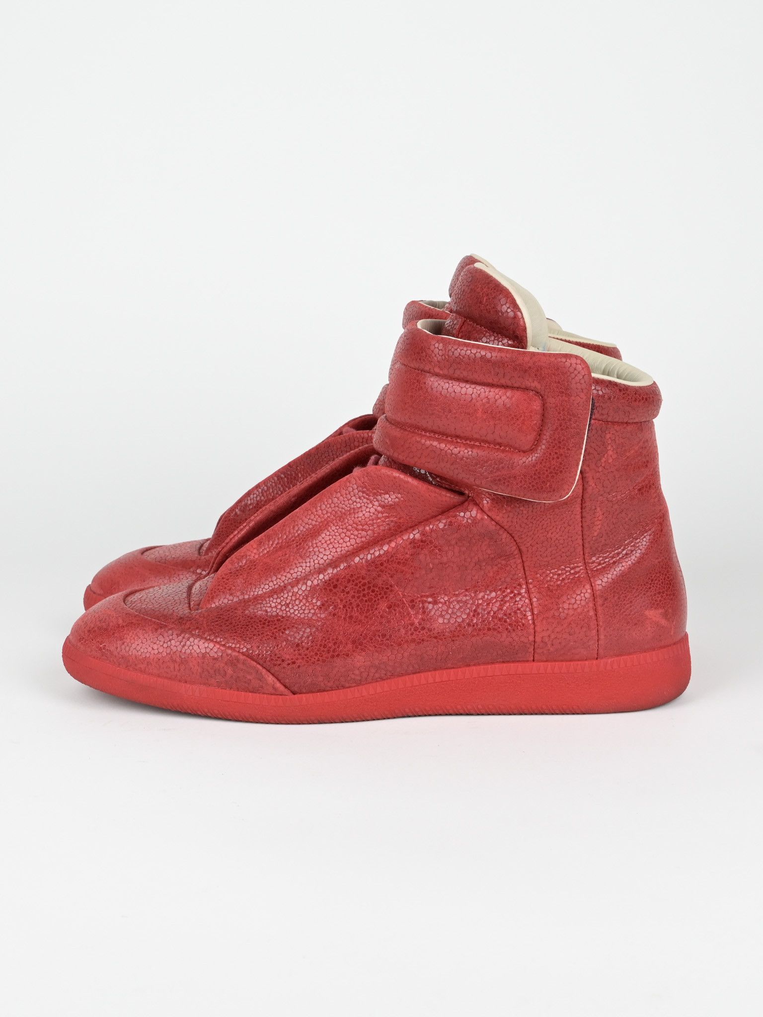 Maison Margiela Pebbled Leather Future High Top Sneakers Size US 11 / EU 44 - 4 Thumbnail