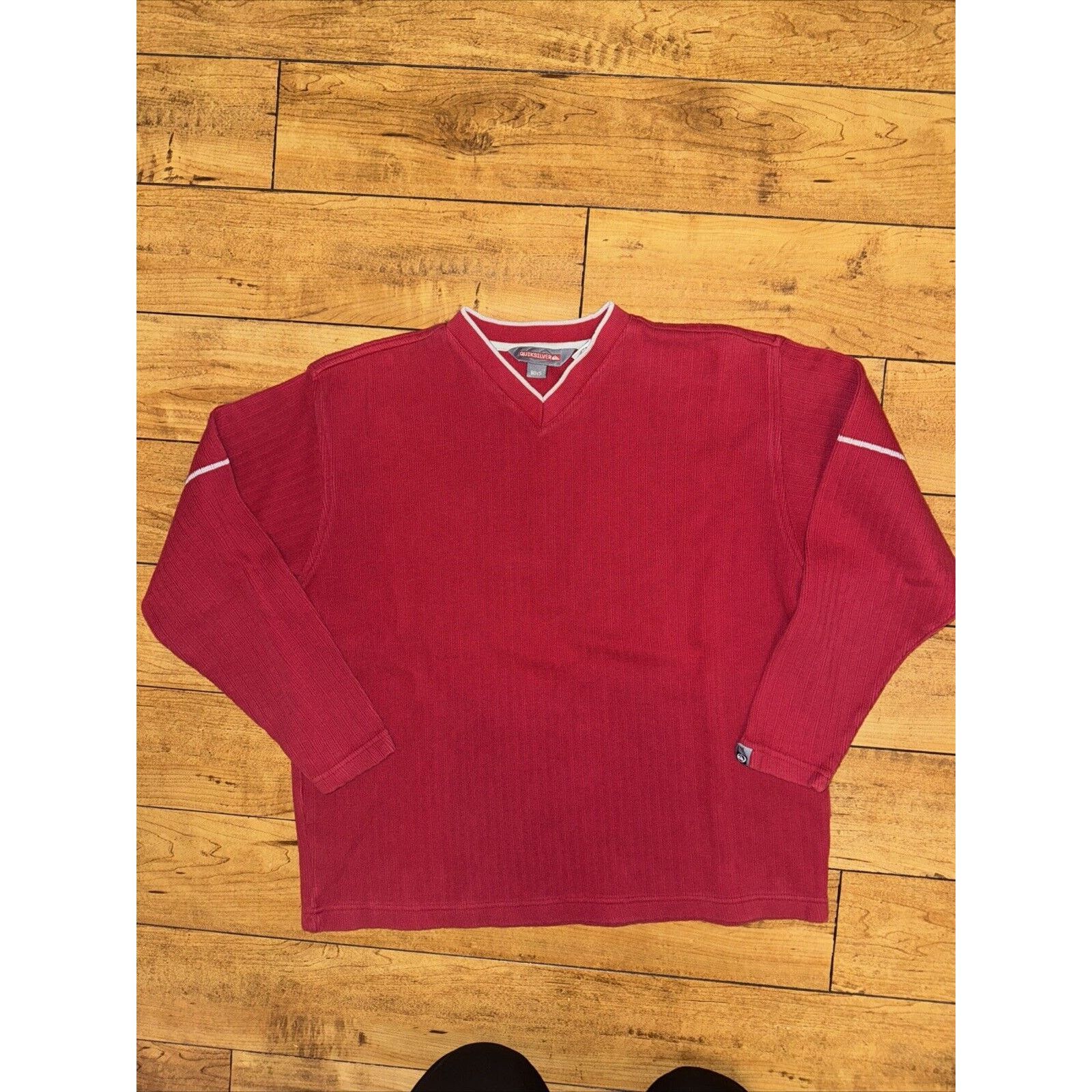 Quiksilver × Vintage Quicksilver Long Sleeve Shirt Boys M 12/14 21x23 Red Size US M / EU 48-50 / 2 - 1 Thumbnail