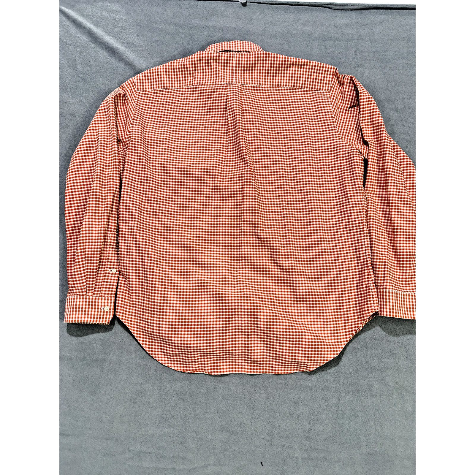 Polo Ralph Lauren Polo Button Up Ralph Lauren Mens Orange Checkered Plaid Size US L / EU 52-54 / 3 - 7 Thumbnail