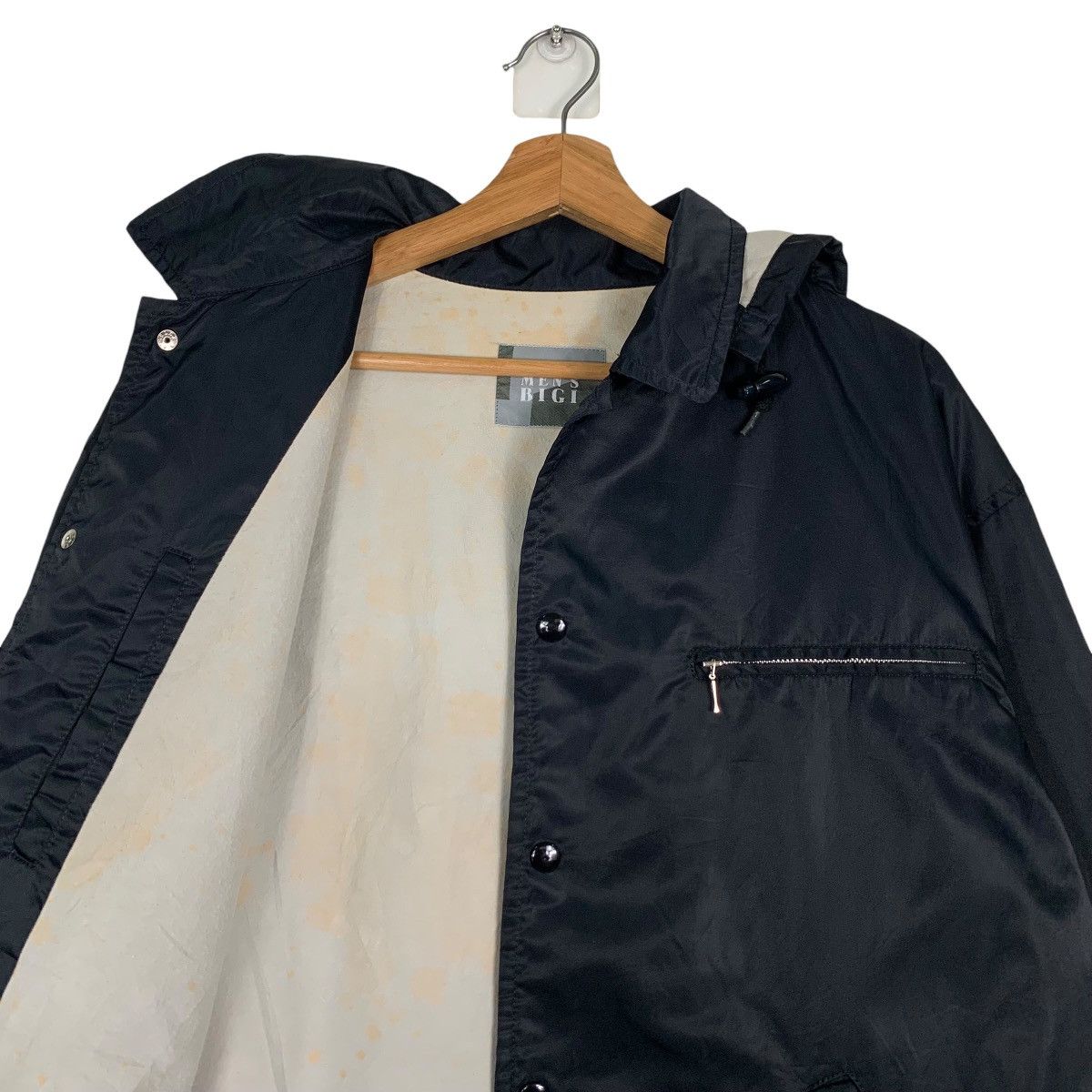 BIGI MEN’S BIGI Big Logo Hooded Coach Jacket #0010-C1 Size US M / EU 48-50 / 2 - 12 Thumbnail