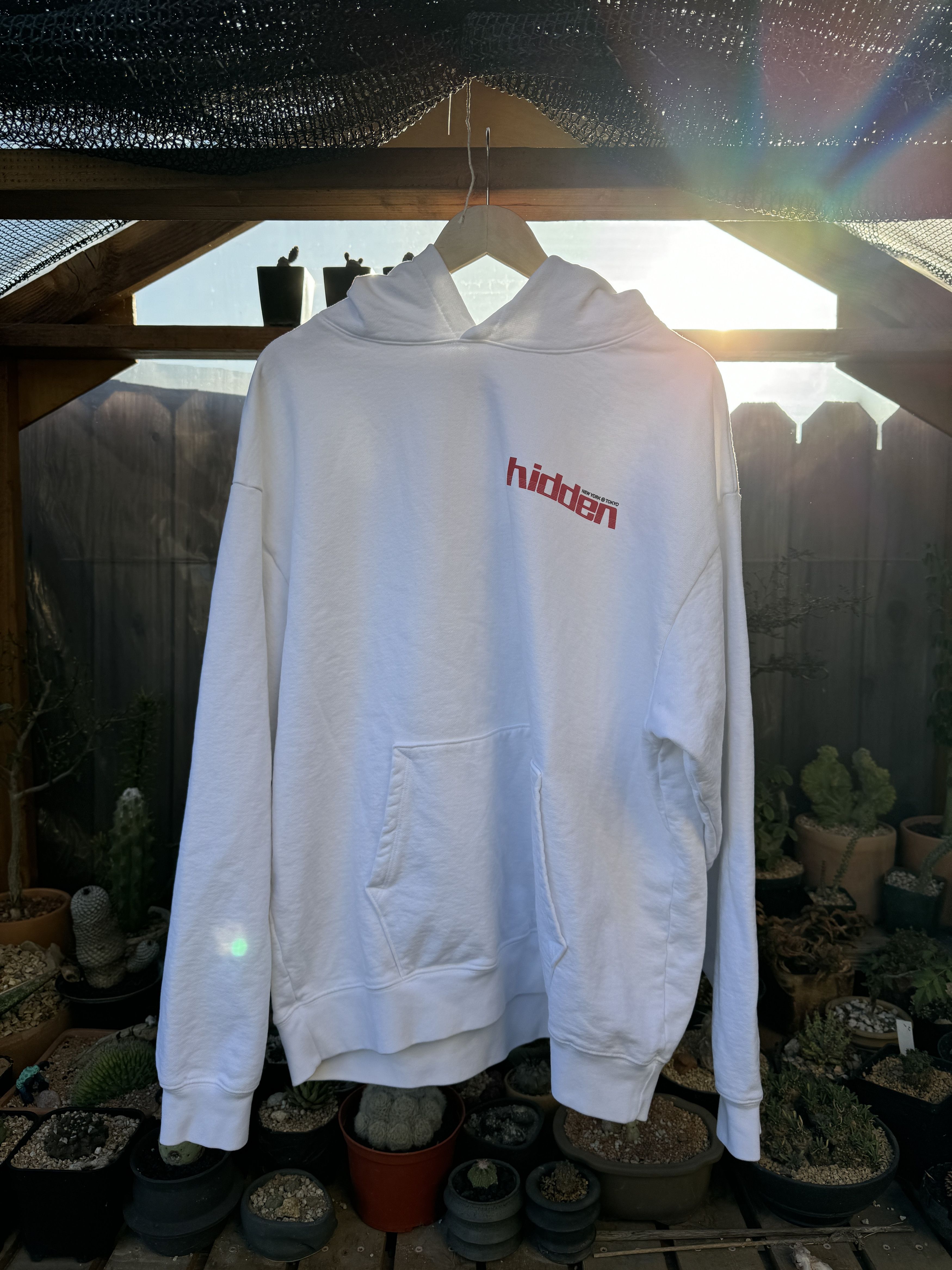 HIDDEN Hidden White Hoodie Big Logo Size US L / EU 52-54 / 3 - 2 Thumbnail