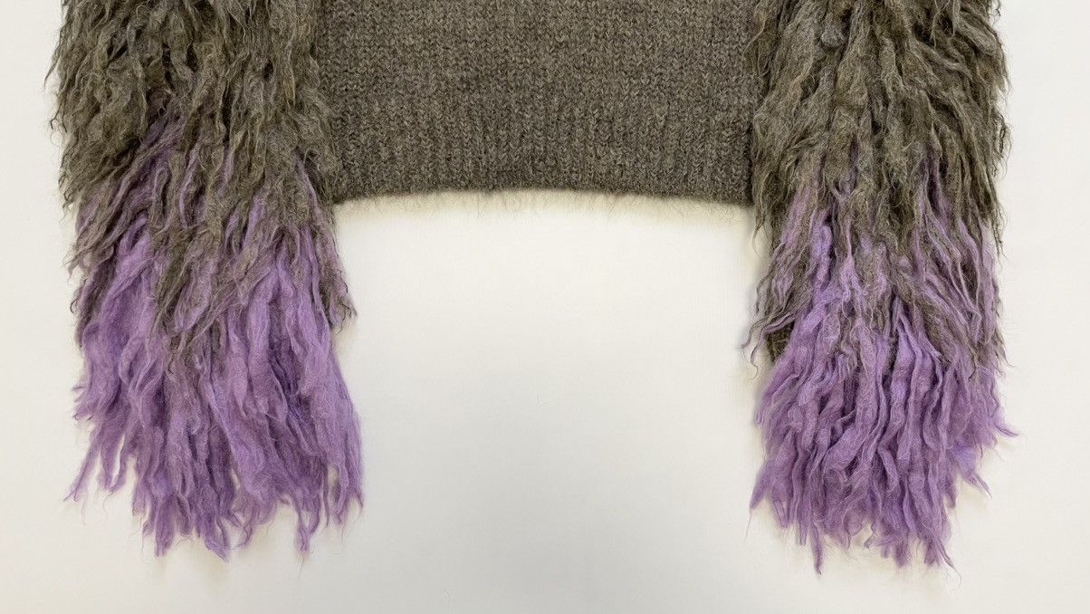 Dries Van Noten ‘Pom Pom Sleeves’ Mohair Sweater Size S / US 4 / IT 40 - 7 Thumbnail