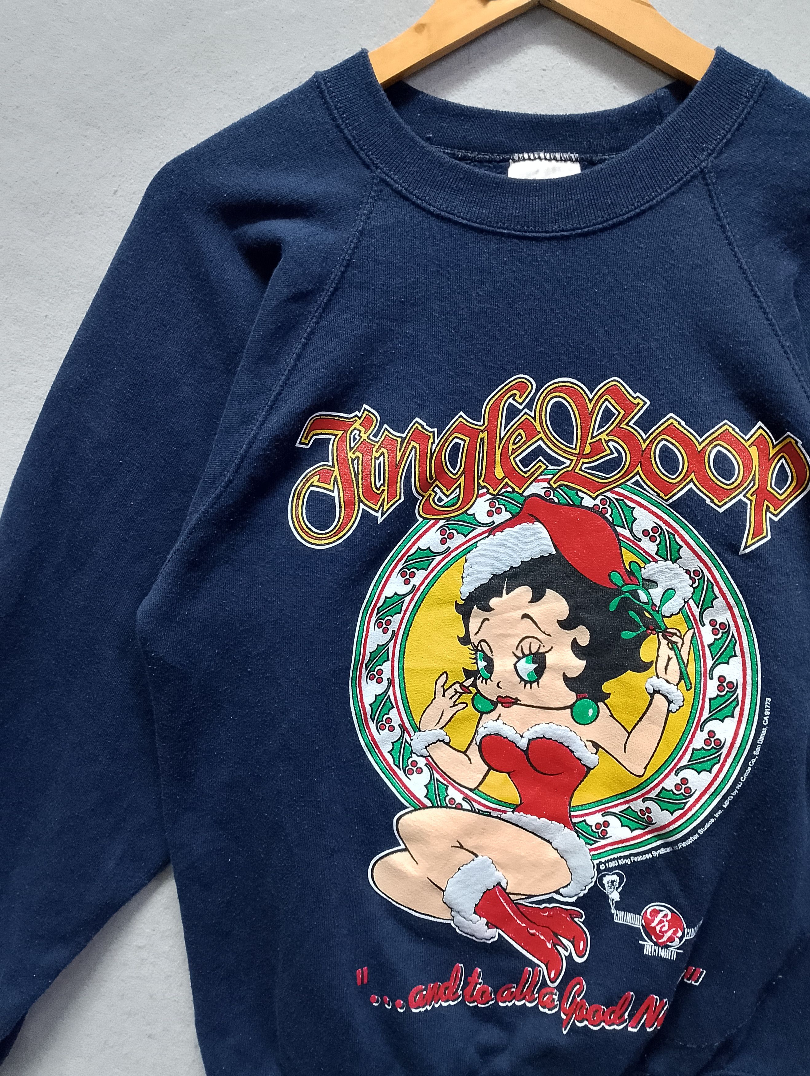 Vintage Vintage Betty Boop “Jingle Boop” Christmas Sweatshirt Size US S / EU 44-46 / 1 - 3 Thumbnail