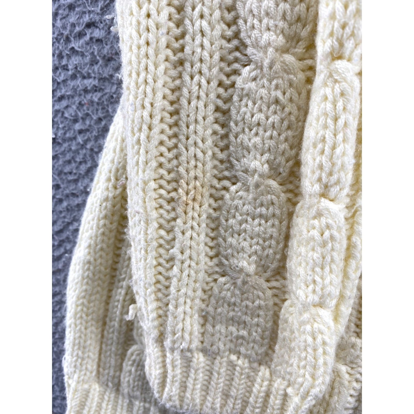 Vintage VINTAGE Hand Full Cardigan Sweater Womens 42 Yellow 100% Virgin Acrylic Size 42 Size M / US 6-8 / IT 42-44 - 4 Thumbnail