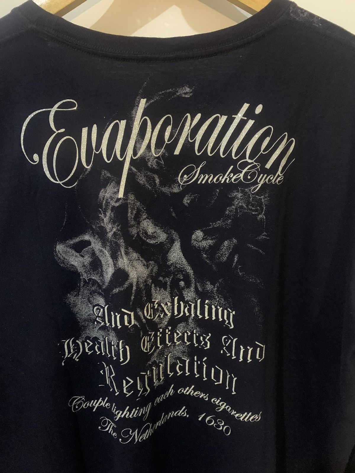 14th Addiction × If Six Was Nine × Yasuyuki Ishii Japanese Poem Evaporation Smoke Cycle Gothic styel Size US XXL / EU 58 / 5 - 6 Thumbnail