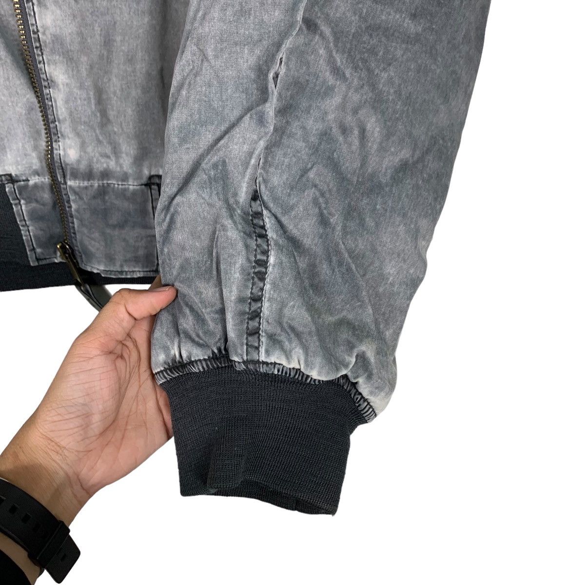 Vintage Be-J Snow Washed Fur Neck MA1 Flight Jacket #1057-C48 Size US L / EU 52-54 / 3 - 13 Thumbnail