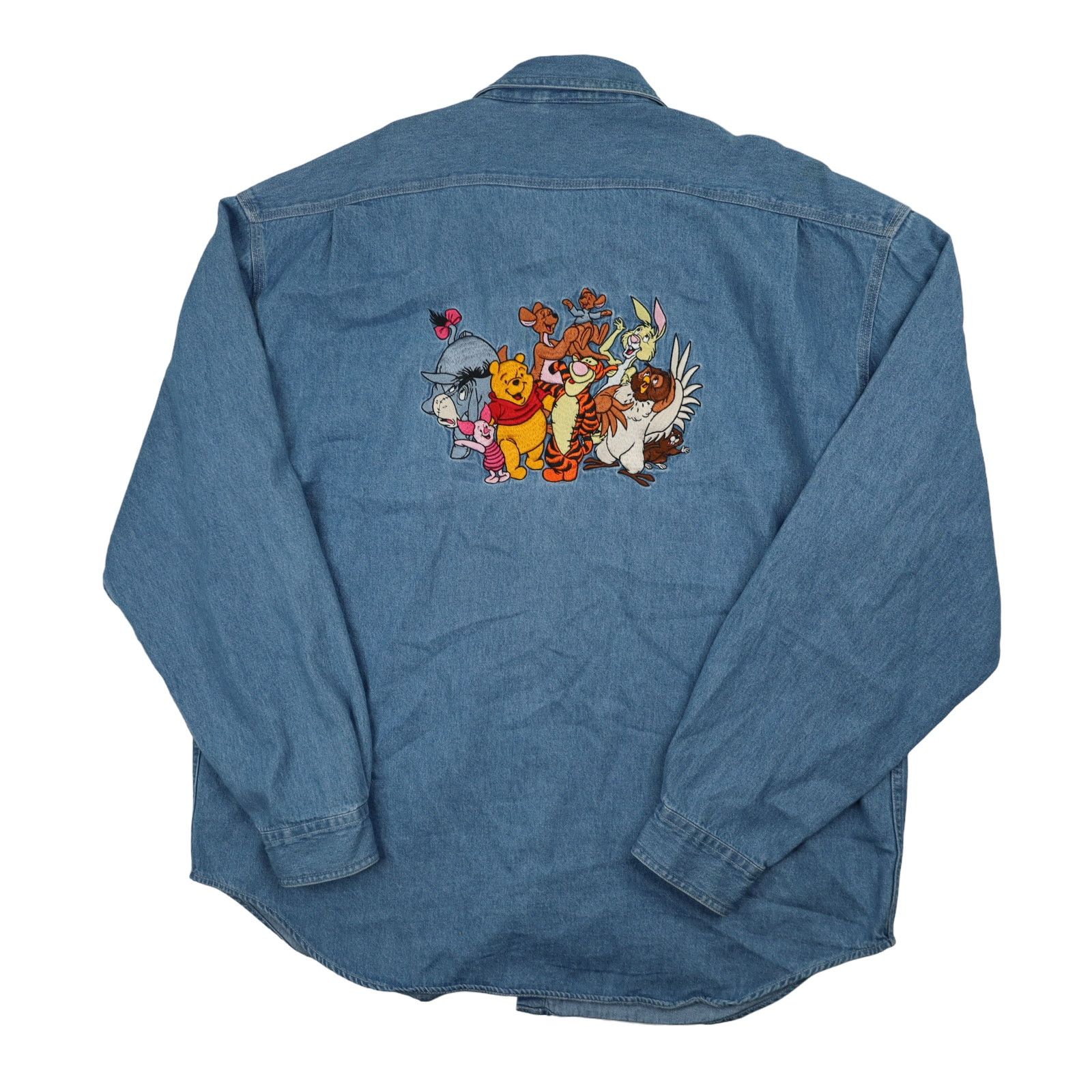 Disney × Vintage Vintage Disney Winnie the Pooh Embroidered Denim Shirt Size US XXL / EU 58 / 5 - 1 Thumbnail