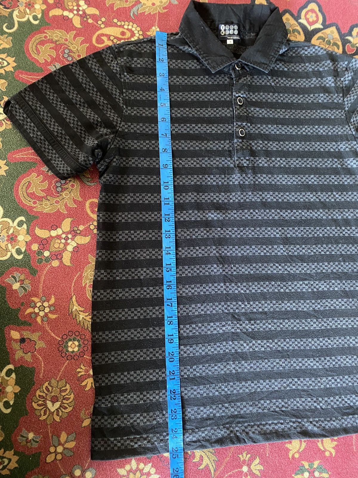 Designer × Japanese Brand × Takeo Kikuchi Takeo Kikuchi Striped Polo Shirt Size US S / EU 44-46 / 1 - 10 Thumbnail