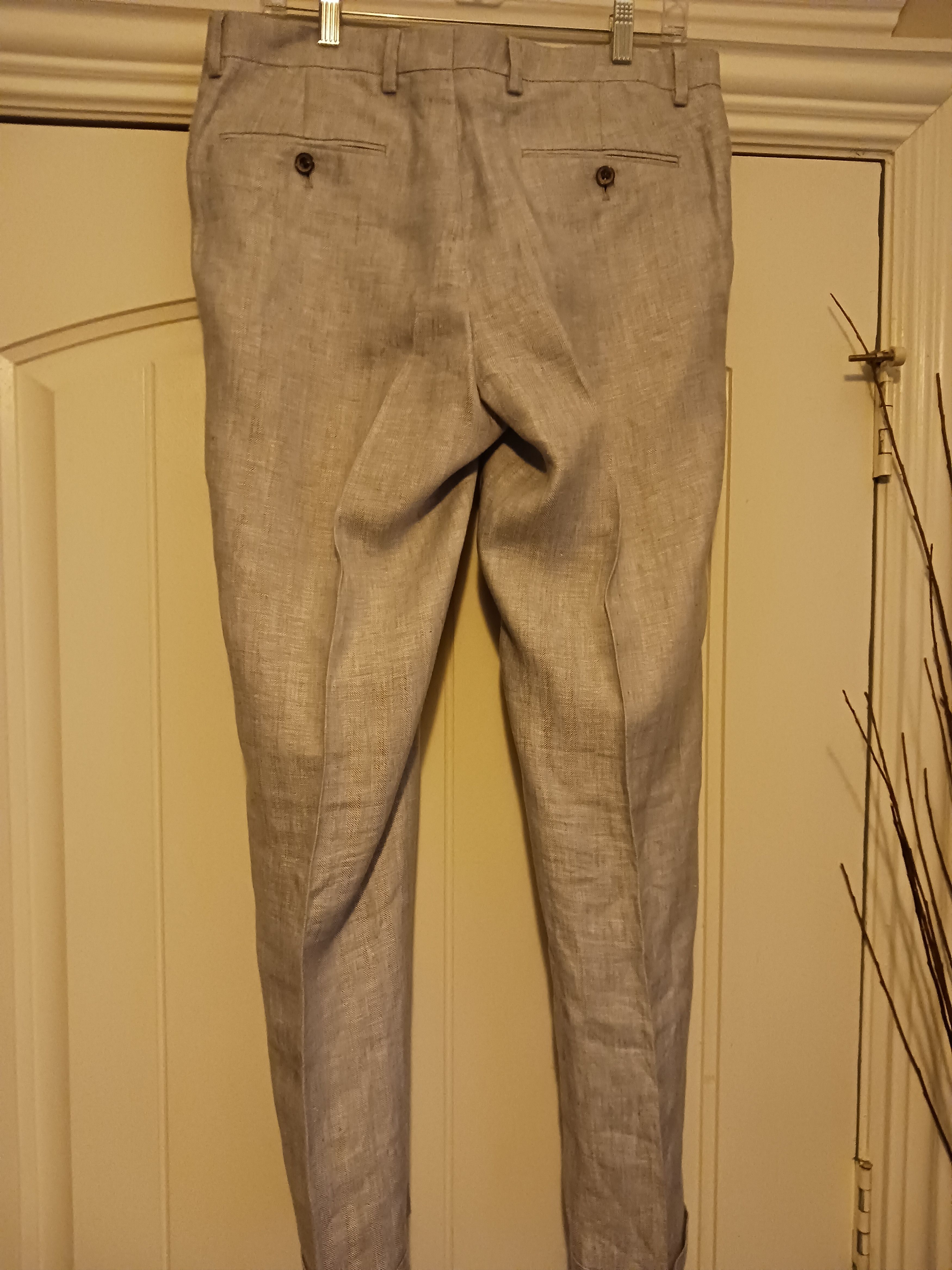 Murano Baird Mcnutt Murano 100% Linen Alex Fit Pants Size US 32 / EU 48 - 2 Thumbnail