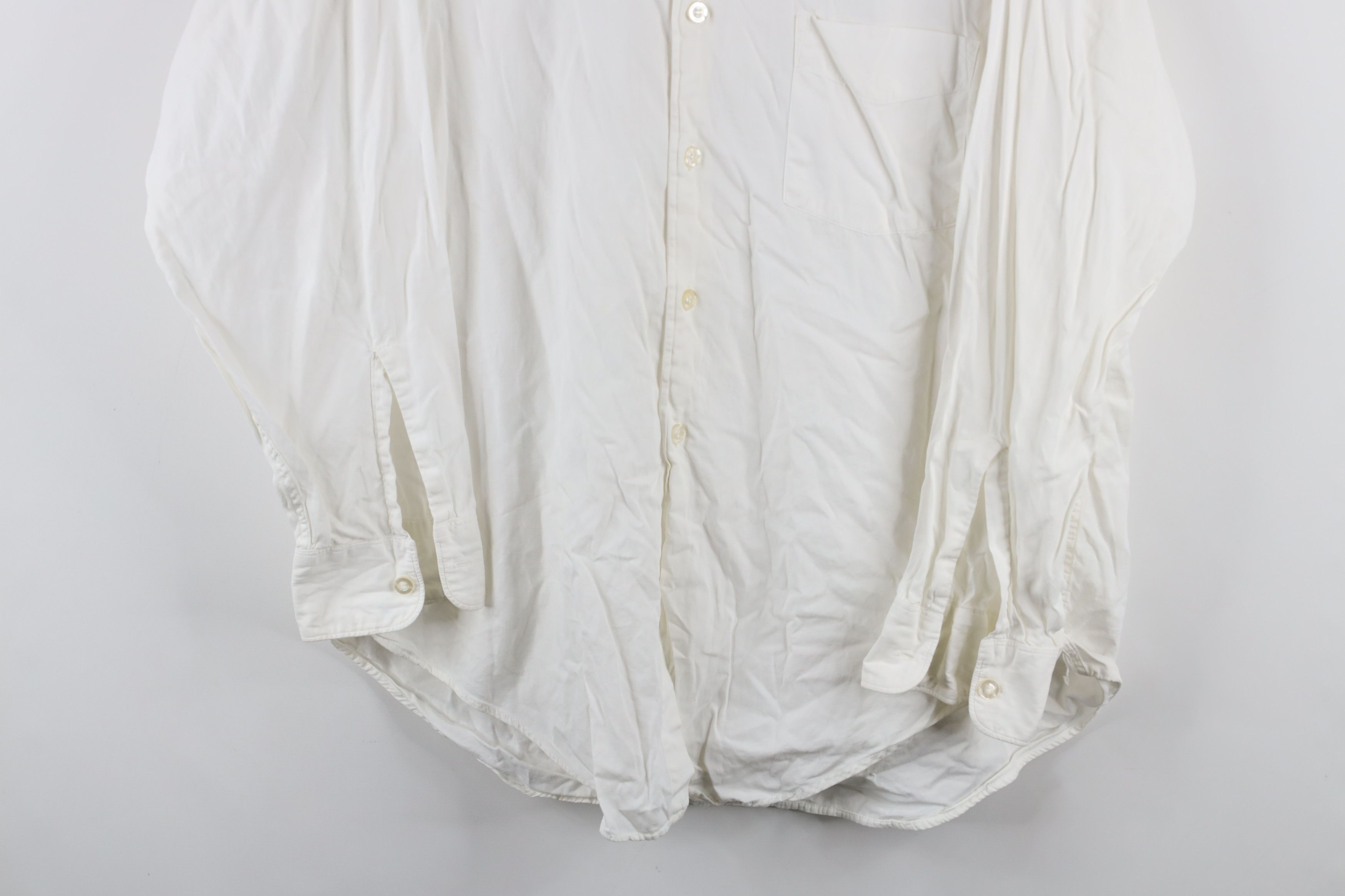 Vintage Vintage 60s 70s Rockabilly Collared Button Shirt White USA Size US XL / EU 56 / 4 - 3 Thumbnail