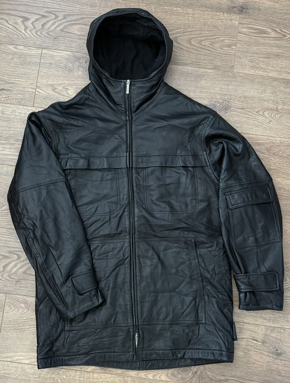 Versace Jeans Couture Vintage Versace Leather Jacket Black Size US L / EU 52-54 / 3 - 2 Thumbnail