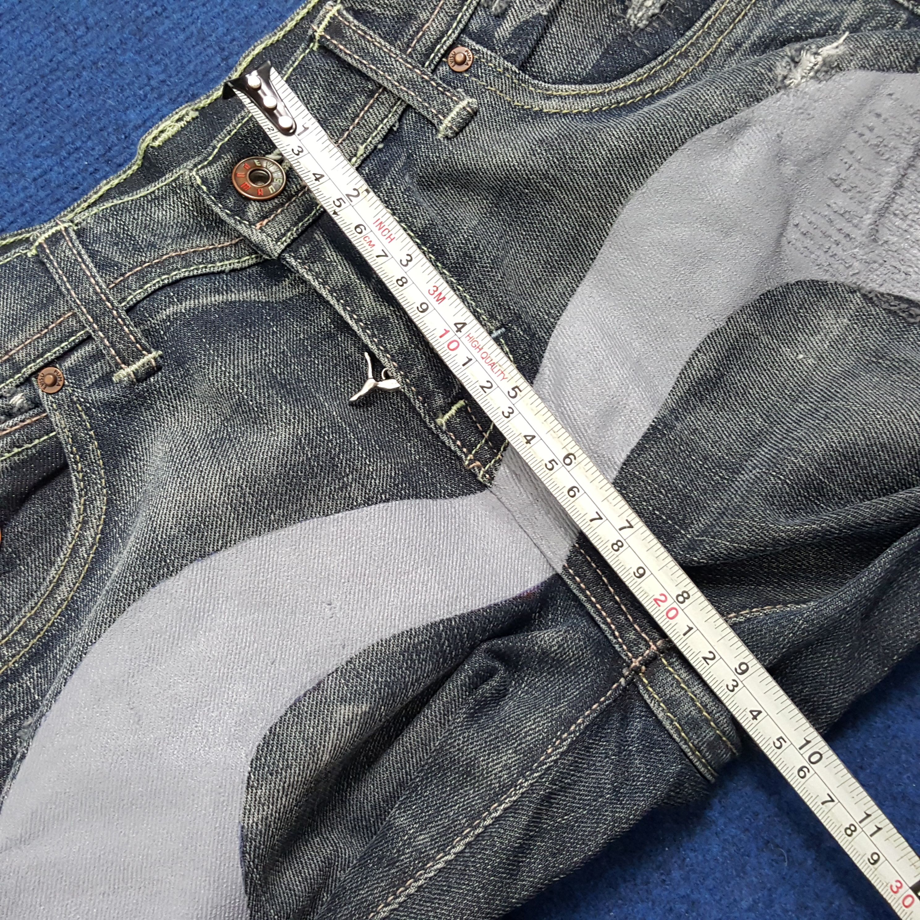 Evisu Vintage Evisu x Puma Japanese Brand Custom Daicock Jeans Size 30" / US 8 / IT 44 - 8 Thumbnail