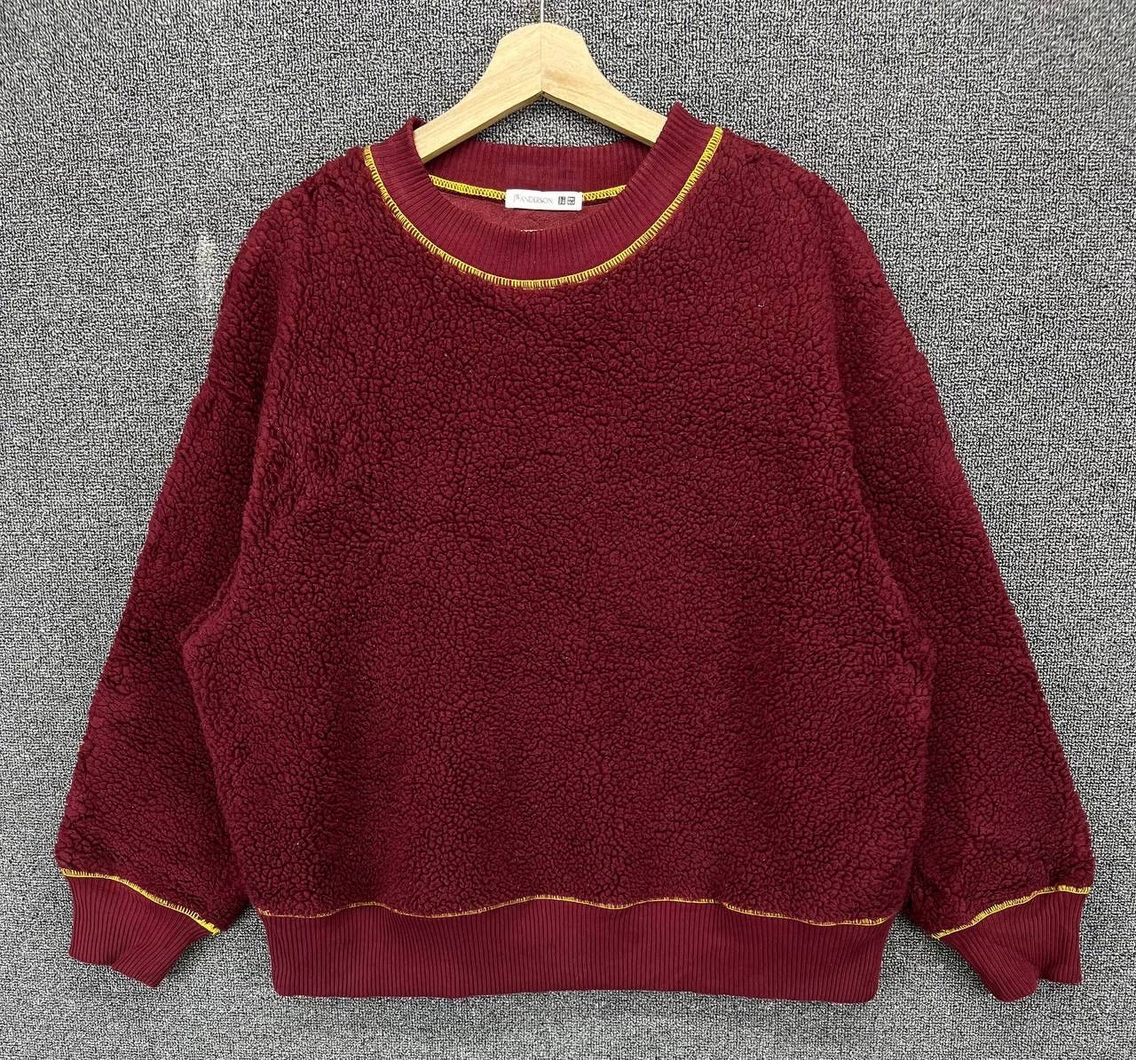 JW Anderson J.W.Anderson X Uniqlo Deep Pile Fleece Red Sweatshirt Size L / US 10 / IT 46 - 1 Thumbnail
