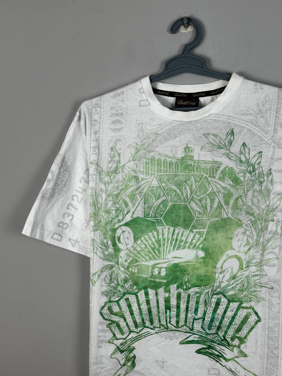 Southpole Rare Southpole T Shirt Streetwear Dollar AOP Size US L / EU 52-54 / 3 - 4 Thumbnail