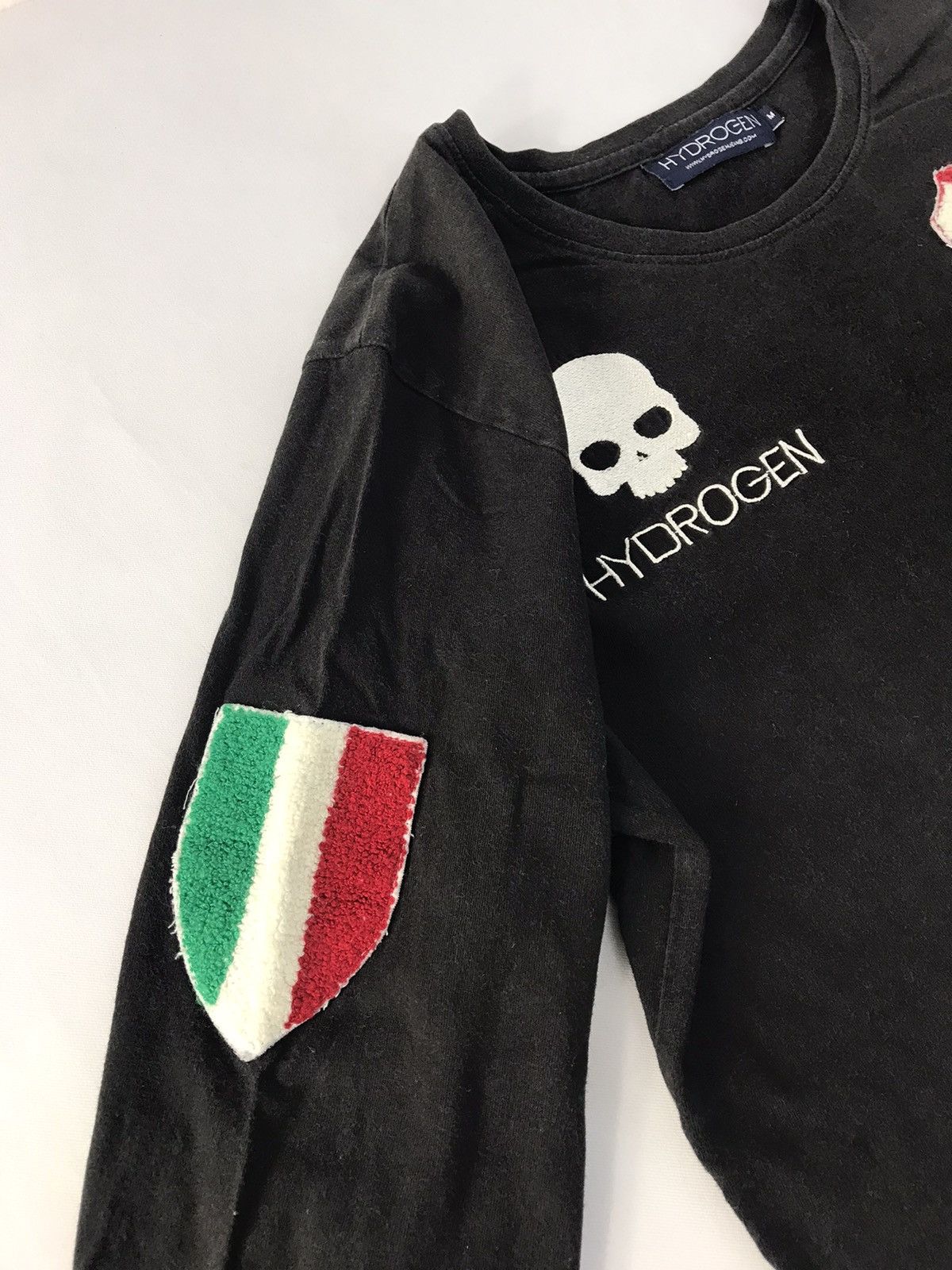 Japanese Brand Hype Hydrogen Jeans Embroidery Logo Longsleeve Tee Size US M / EU 48-50 / 2 - 5 Thumbnail