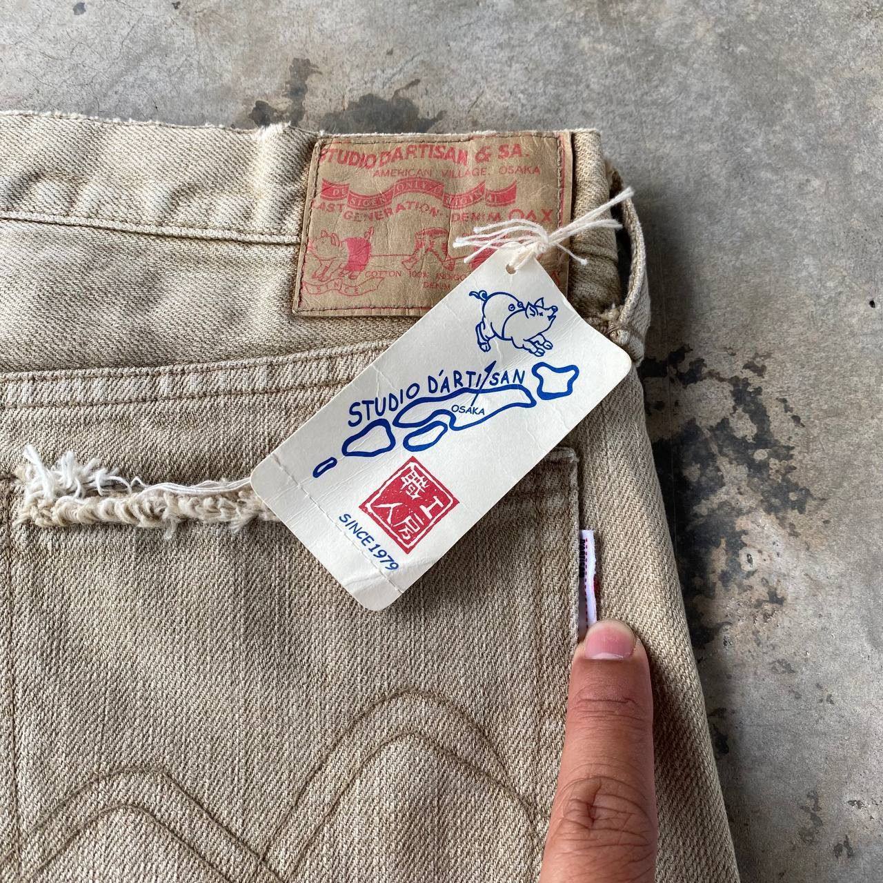 Studio D'Artisan VINTAGE STUDIO DARTISAN PRISONER DENIM DISTRESSED W28 Size US 28 / EU 44 - 13 Thumbnail