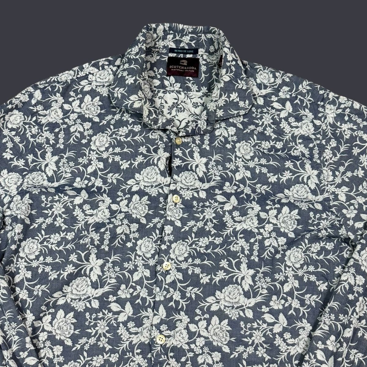 Scotch & Soda Scotch & Soda Retro De Luxe Floral Button Up Shirt Men's L Size US L / EU 52-54 / 3 - 2 Thumbnail