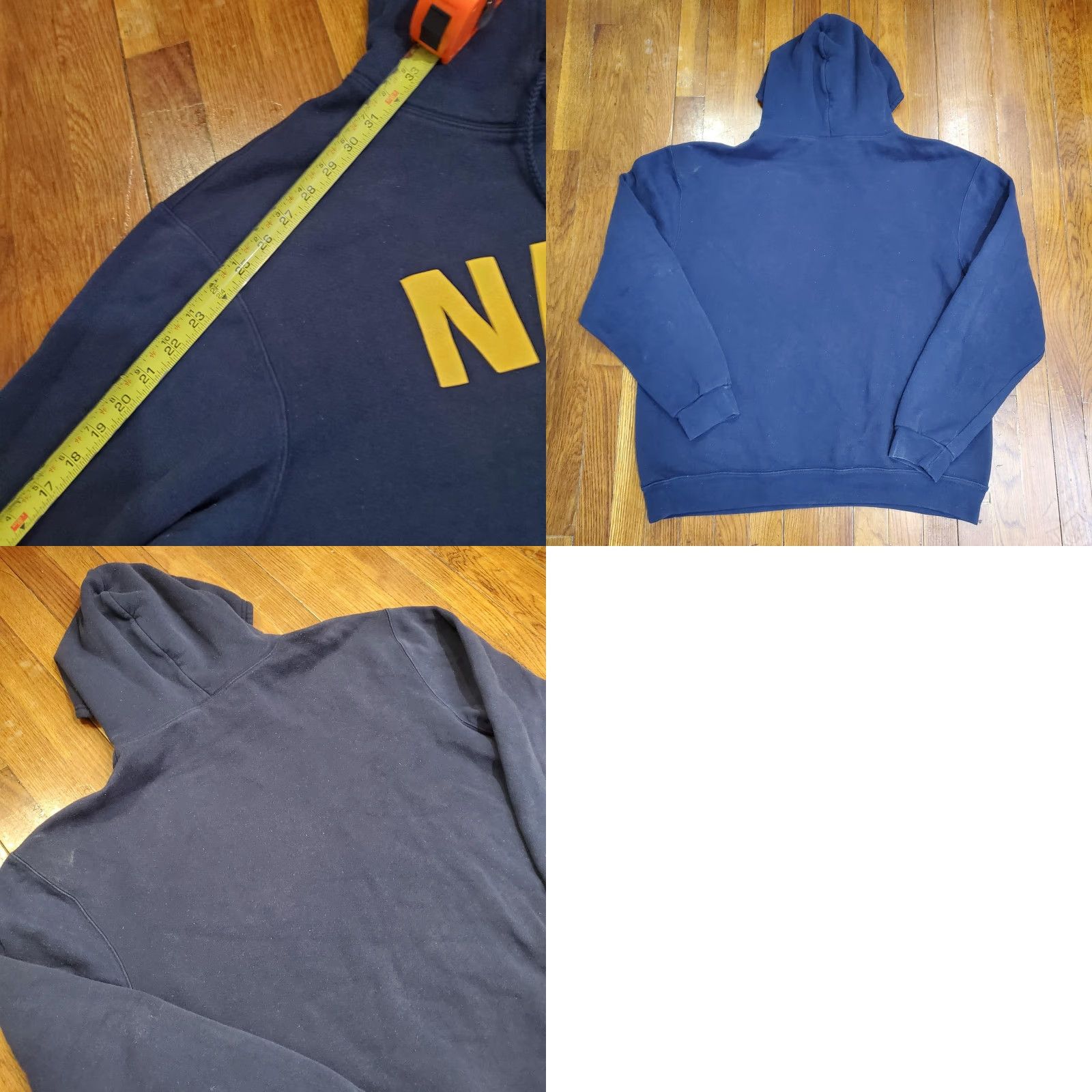 Soffe Soffe Hoodie Mens XL Blue Pullover Fleece Sweatshirt NAVY Military Graphic USA Shirt Mens XL Navy Blue US Navy Graphic Print Pullover Hoodie Size US XL / EU 56 / 4 - 8 Thumbnail
