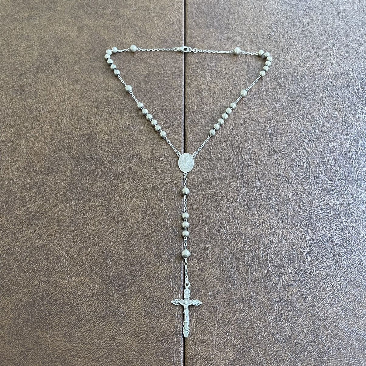 Dolce & Gabbana Dolce & Gabbana .925 Sterling Silver Cross Rosary 