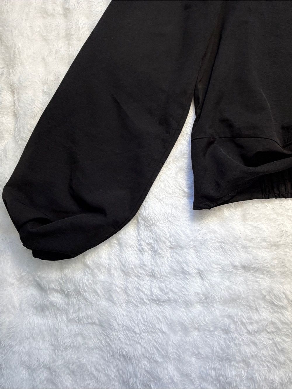 Lulus Twisty Business Black Twist-Front Long Sleeve V-Neck Top Size L / US 10 / IT 46 - 10 Thumbnail