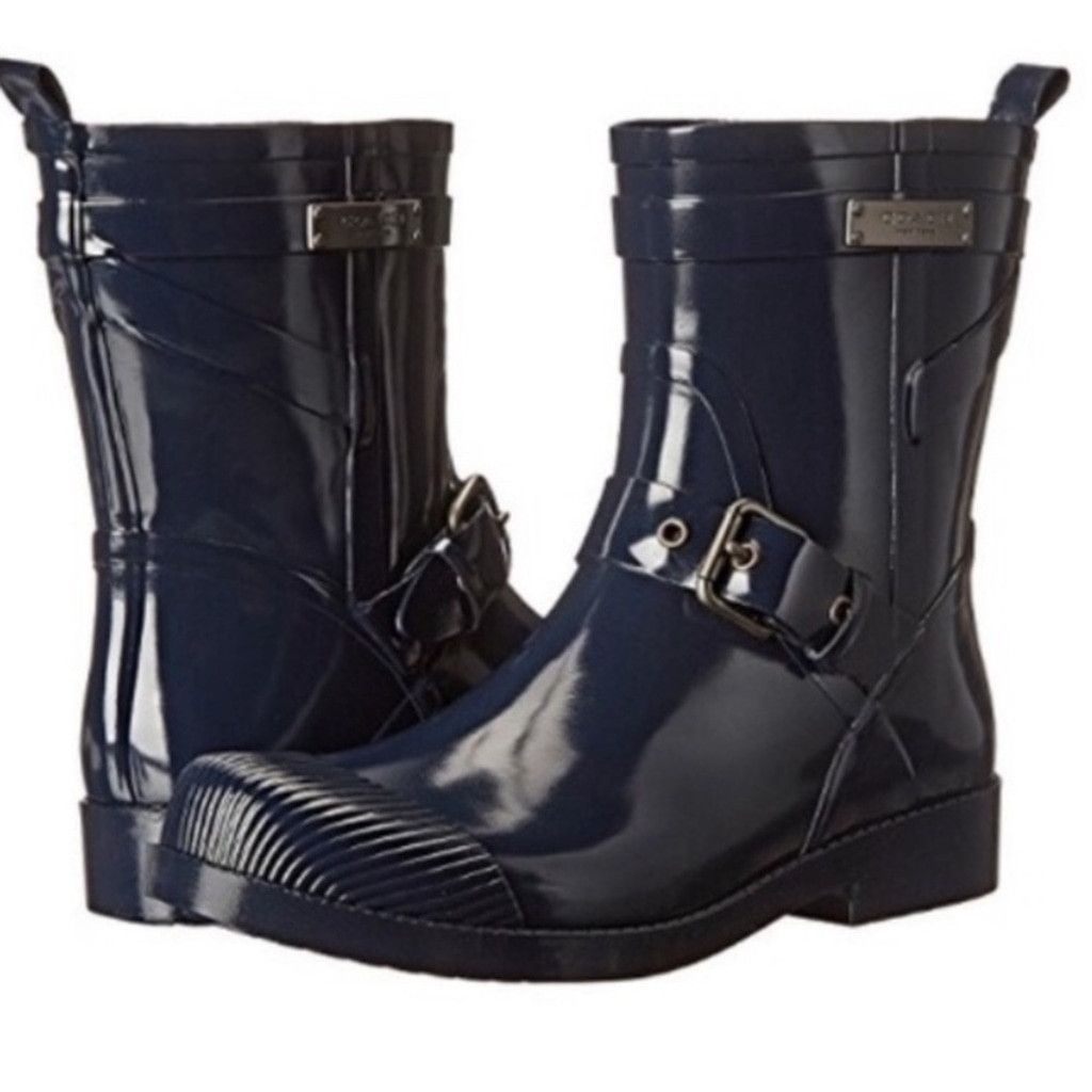Coach Coach Navy Winter & Rain Boots Size US 6 / IT 36 - 1 Thumbnail