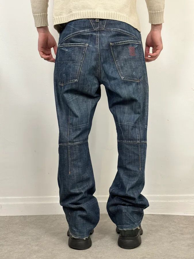 Marithe + Francois Girbaud 2000s Marithé + François Girbaud Blue Large Denim Jeans Size US 37 - 4 Thumbnail