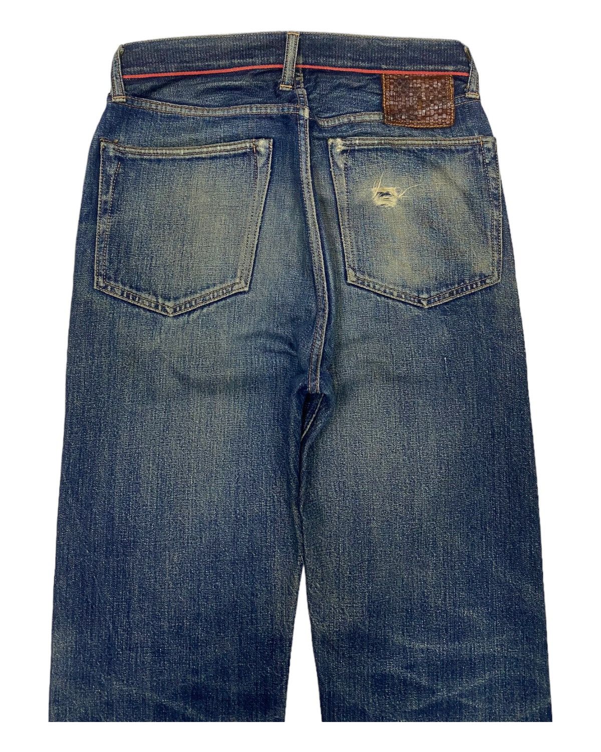 Kapital × Kapital Kountry 🇯🇵 KAPITAL🔥LEGS SELVEDGE DISTRESSED DENIM JEANS JAPAN Size US 28 / EU 44 - 7 Thumbnail