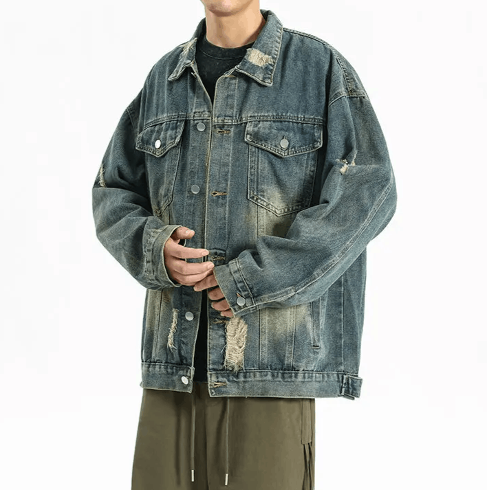 Japanese Brand Autumn Men's Denim Jacket Size US S / EU 44-46 / 1 - 2 Thumbnail