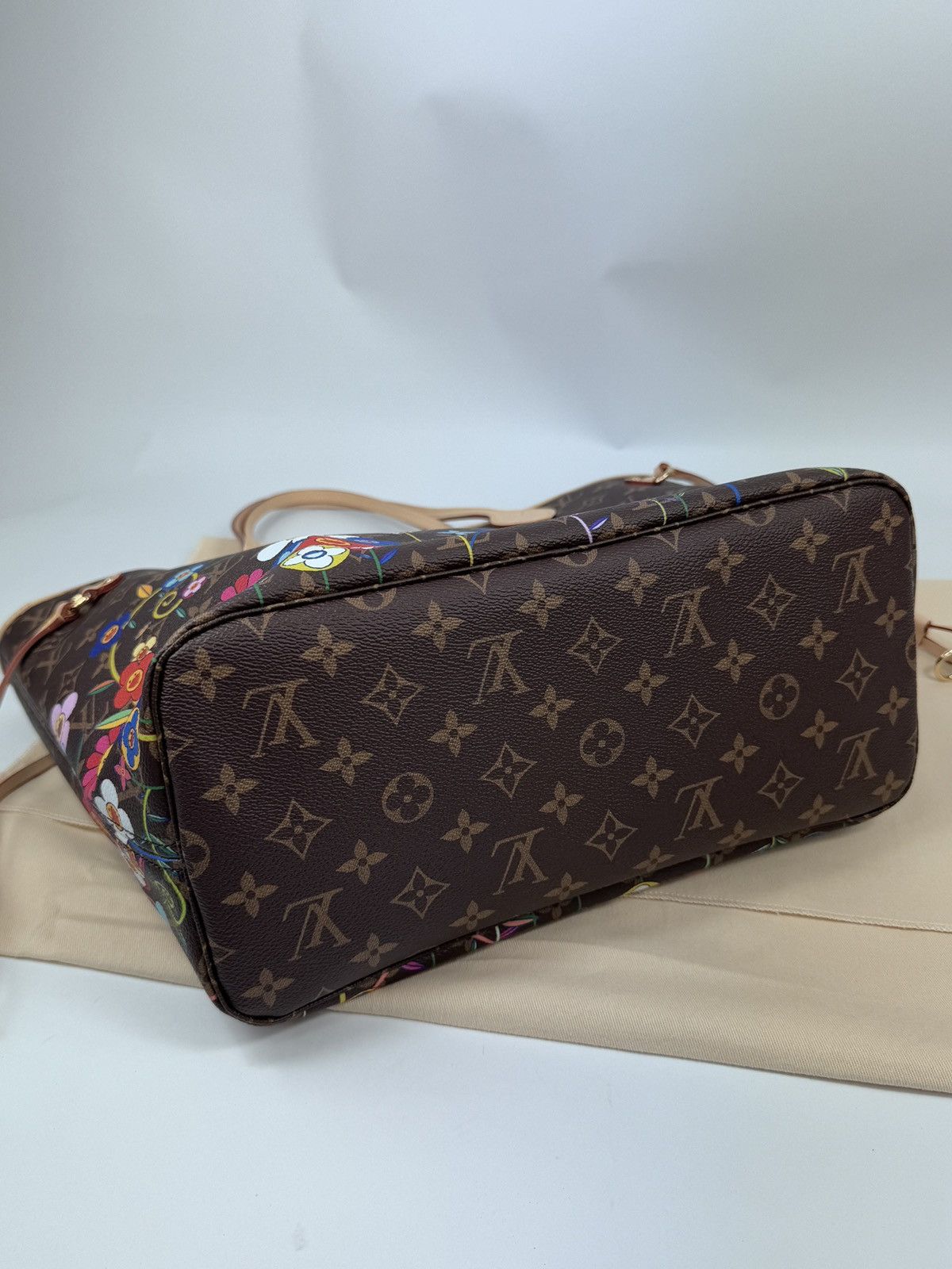 Louis Vuitton × Takashi Murakami MONOGRAM FLOWER PRINT MM NEVERFULL BAG M13271 Size ONE SIZE - 6 Thumbnail