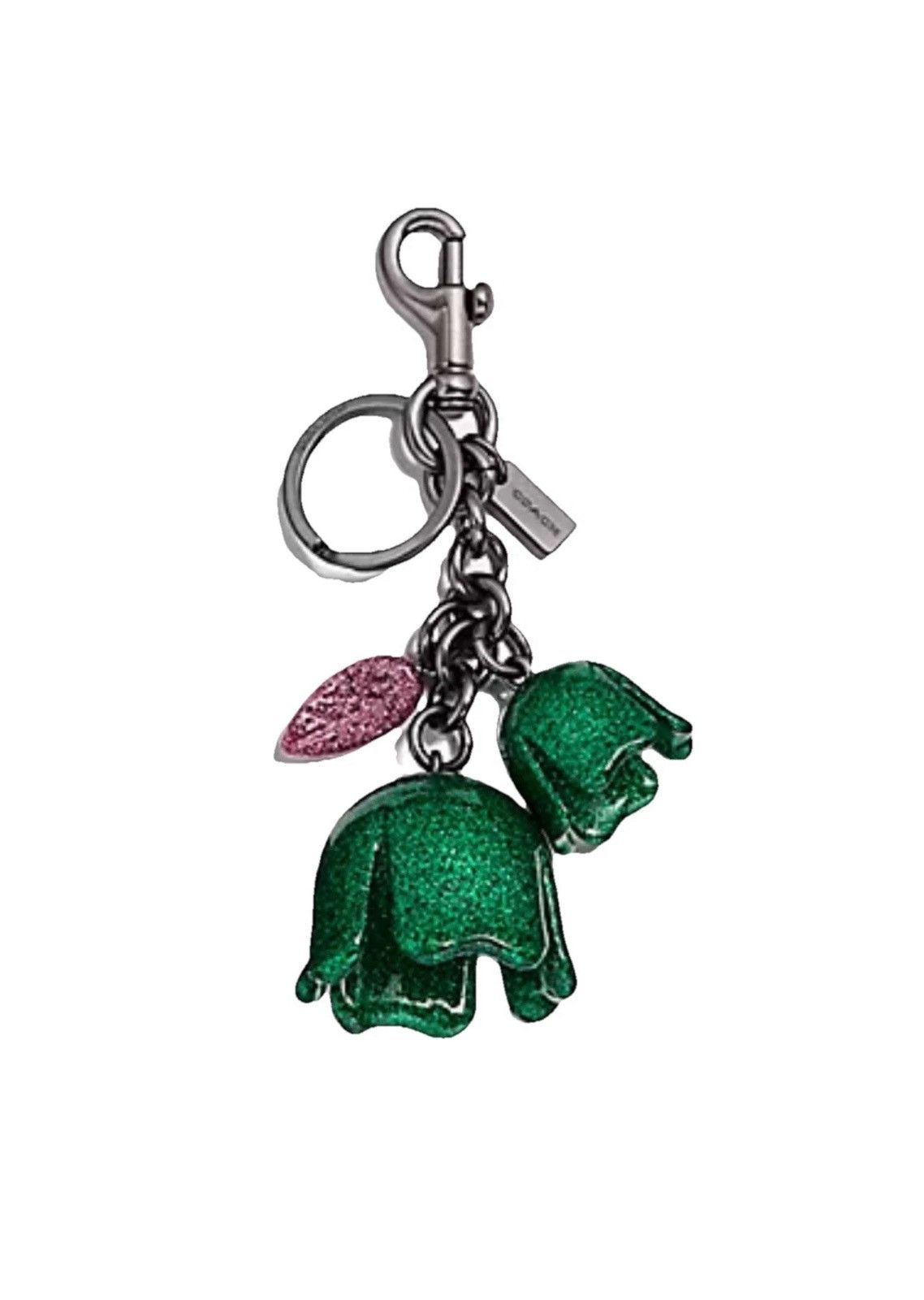 Coach Coach New York Green Flower Keychain Size ONE SIZE - 1 Thumbnail