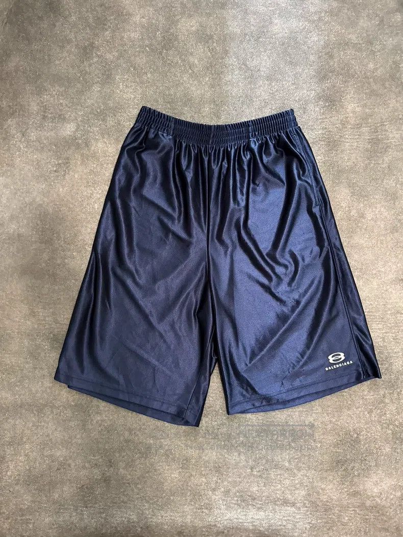 Balenciaga Balenciaga size XS Blue Double Ring Sports Basketball Silk Size US 27 - 1 Thumbnail