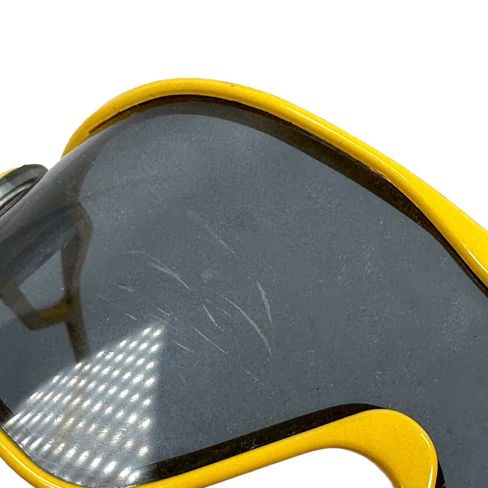 The Unbranded Brand Vintage Alpina Swatch Shield Sunglasses Yellow 80s Macho Man Size ONE SIZE - 11 Thumbnail