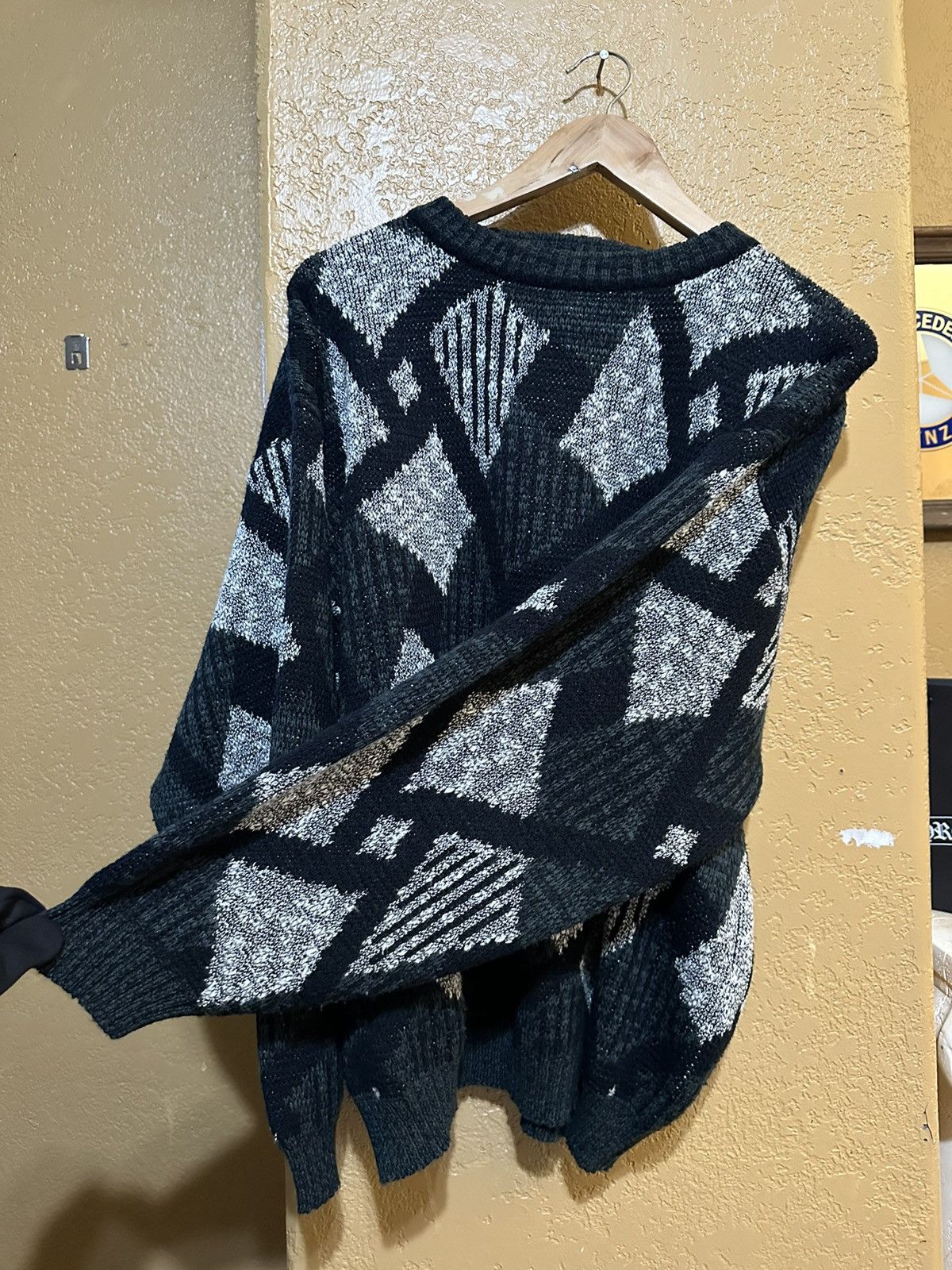 Point Zero × Vintage Vintage 90s Coogi Style Knit Sweater Large Grunge Size US L / EU 52-54 / 3 - 2 Thumbnail
