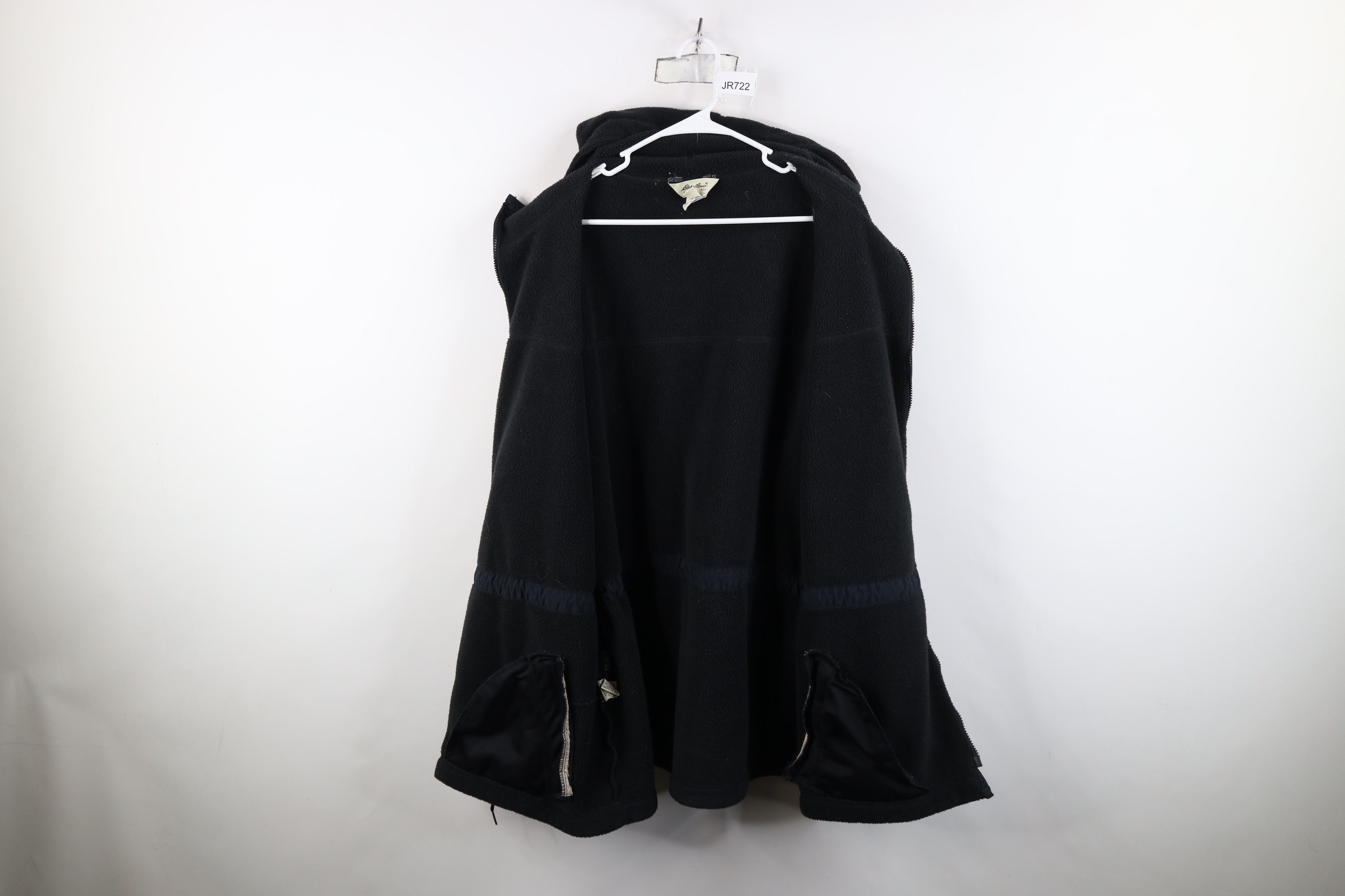 Eddie Bauer Vintage 90s Eddie Bauer Faded Full Zip Hooded Fleece Jacket Size L / US 10 / IT 46 - 9 Thumbnail