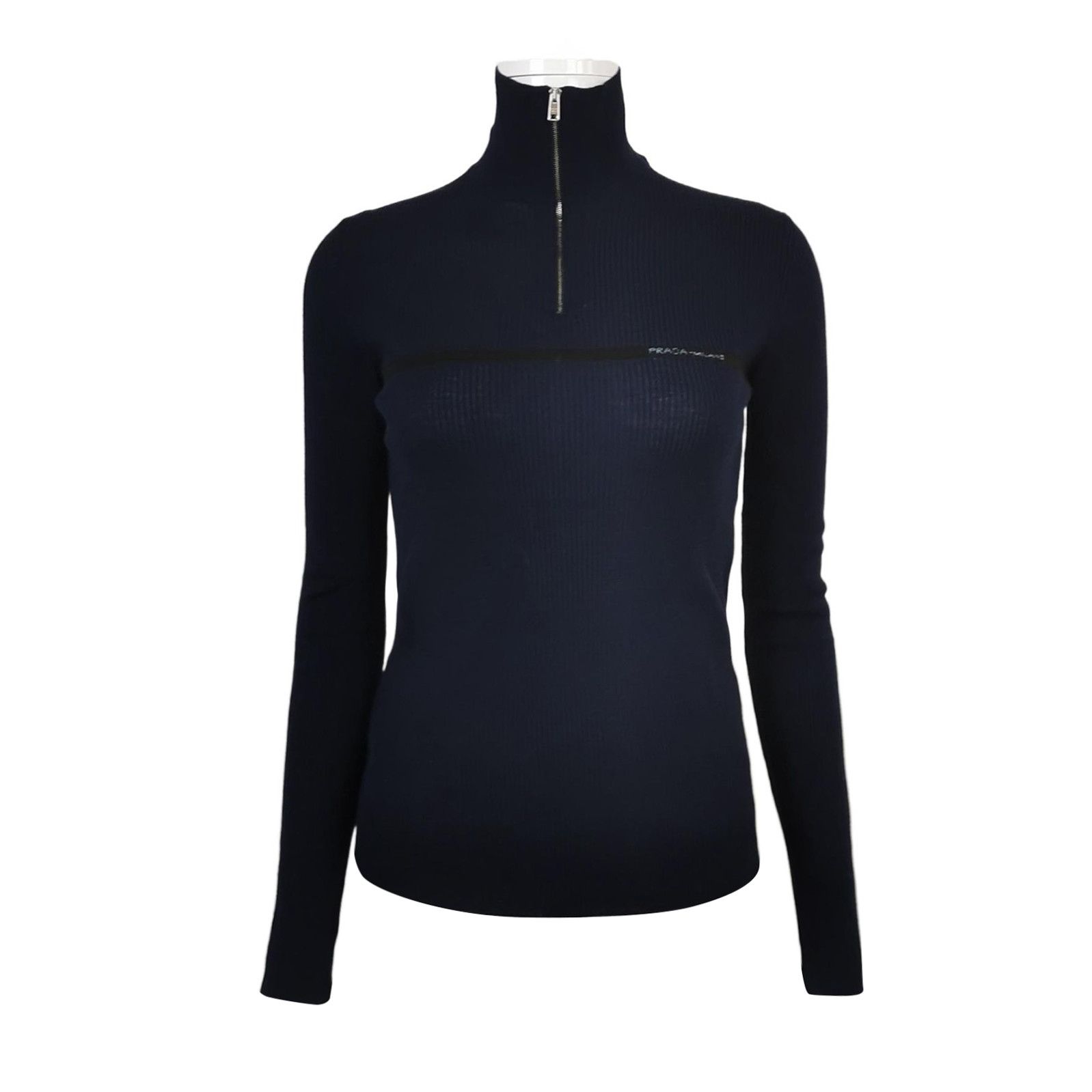 Prada Prada Wool Knit High Neck Sweater - dmc Size L / US 10 / IT 46 - 1 Thumbnail