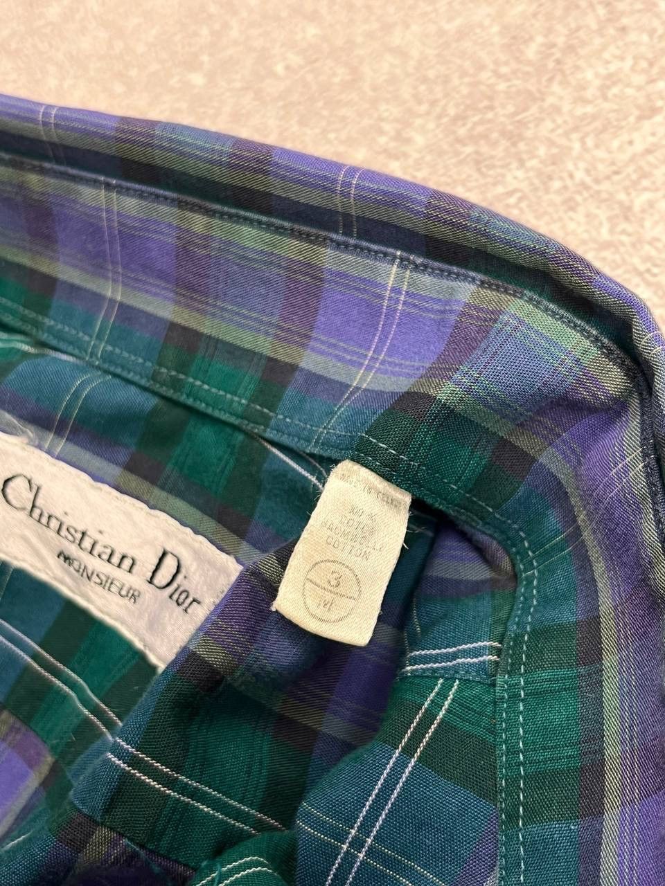 Christian Dior Monsieur Vintage Christian Dior Checkered Archival Shirt M Size US M / EU 48-50 / 2 - 5 Thumbnail