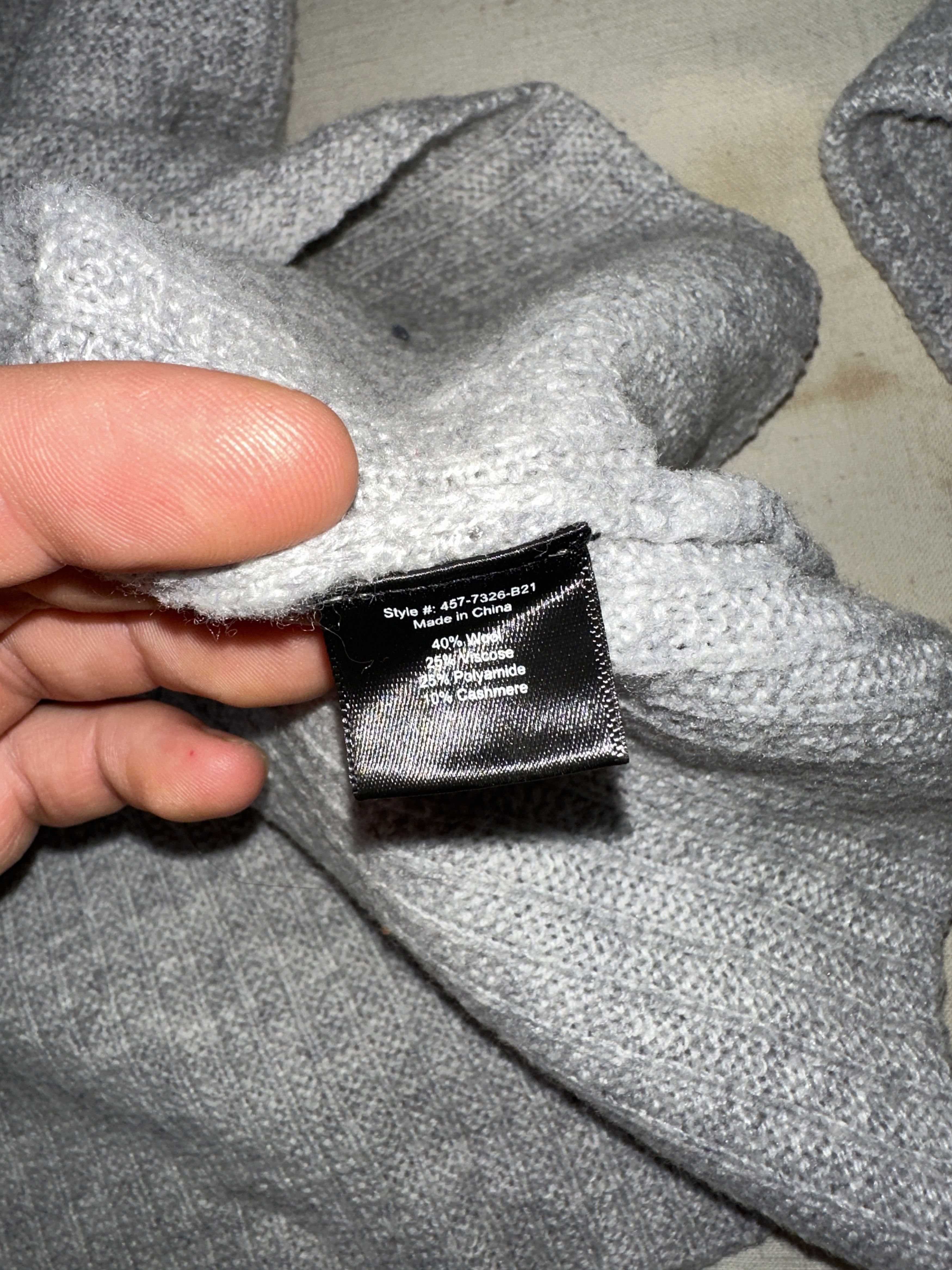 Other Jenni Kayne Hooded V-Neck Cashmere Wool Knit Pullover Sz S Size S / US 4 / IT 40 - 6 Thumbnail