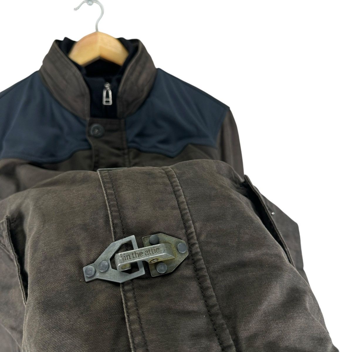 If Six Was Nine × In The Attic × Le Grande Bleu (L.G.B.) ⚡️IN THE ATTIC HOODIE BIKERS JACKET Size L / US 10 / IT 46 - 5 Thumbnail