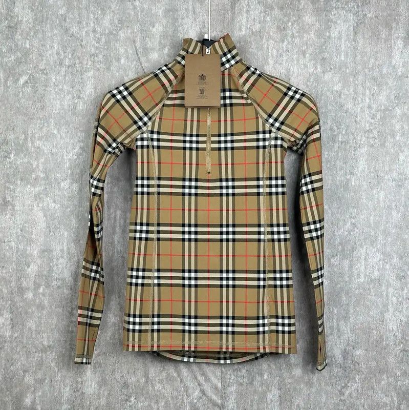 Burberry Burberry Yellow Nylon Long Sleeve T-Shirt Size XS / US 0-2 / IT 36-38 - 1 Thumbnail