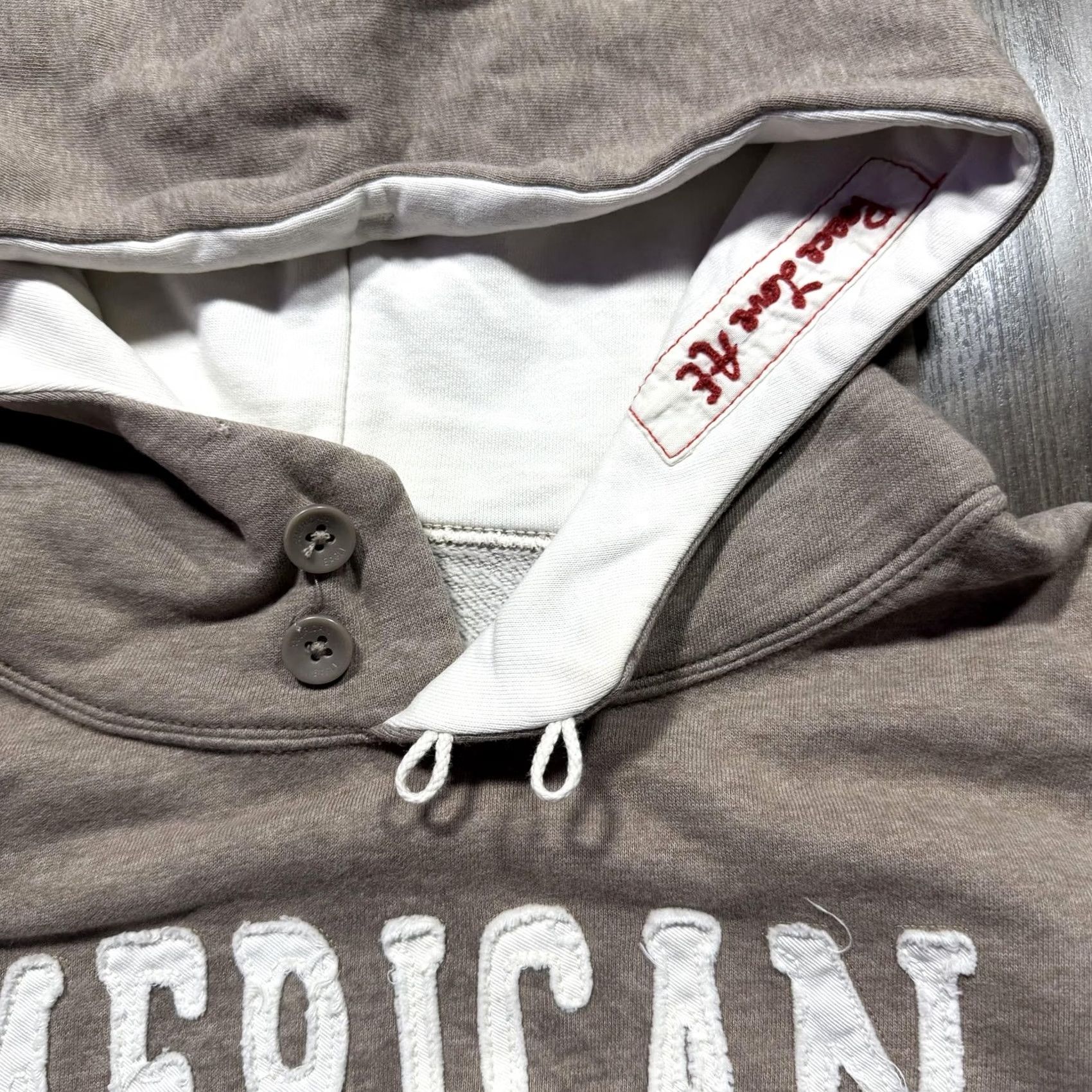 American Eagle Outfitters Y2K American Eagle Hoodie Womens Medium Brown Logo Fleece Sweatshirt Size M / US 6-8 / IT 42-44 - 5 Thumbnail