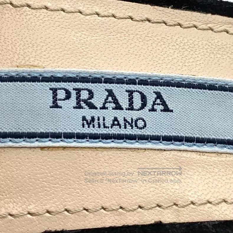 Prada Prada Black one-character buckle diamond high-heeled shoes Size US 6 / IT 36 - 7 Thumbnail